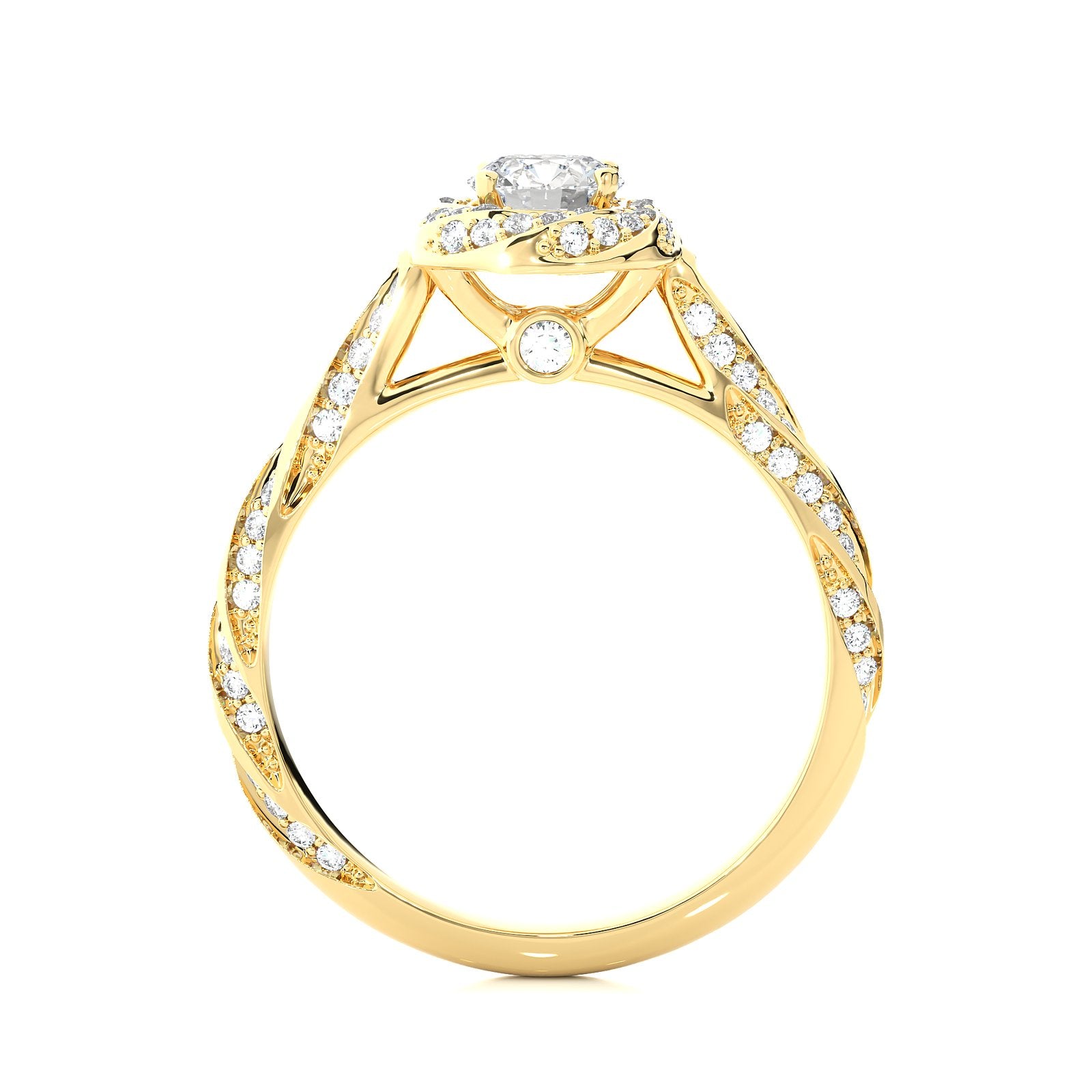 Solitaire Ring RH_RD_277 - YG