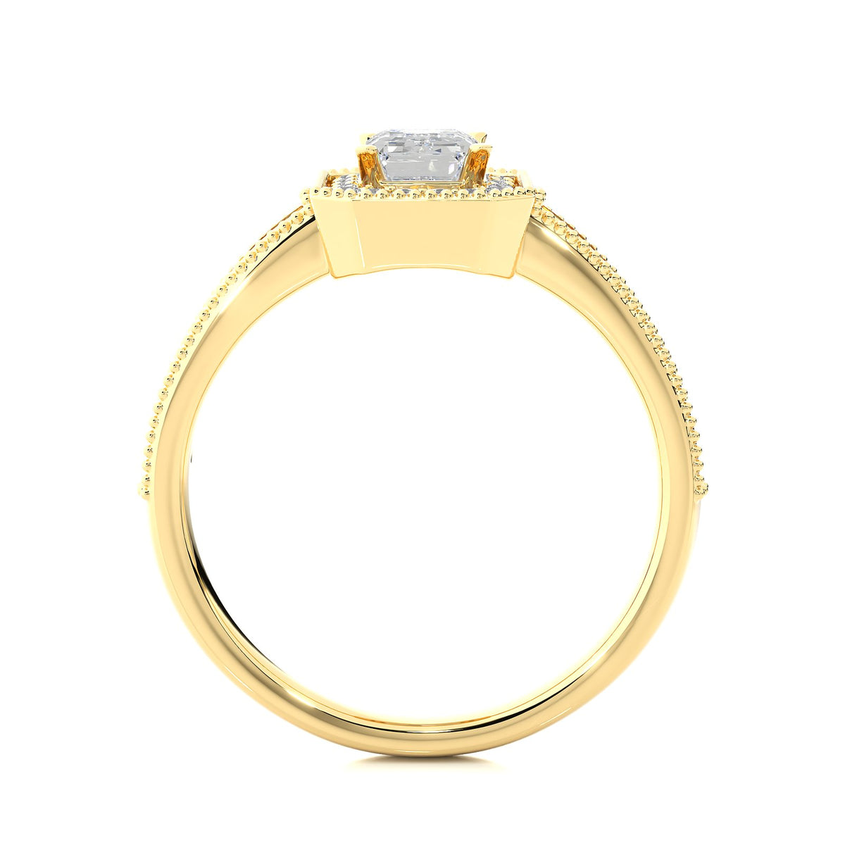 Solitaire Ring RH_EM_159 - YG