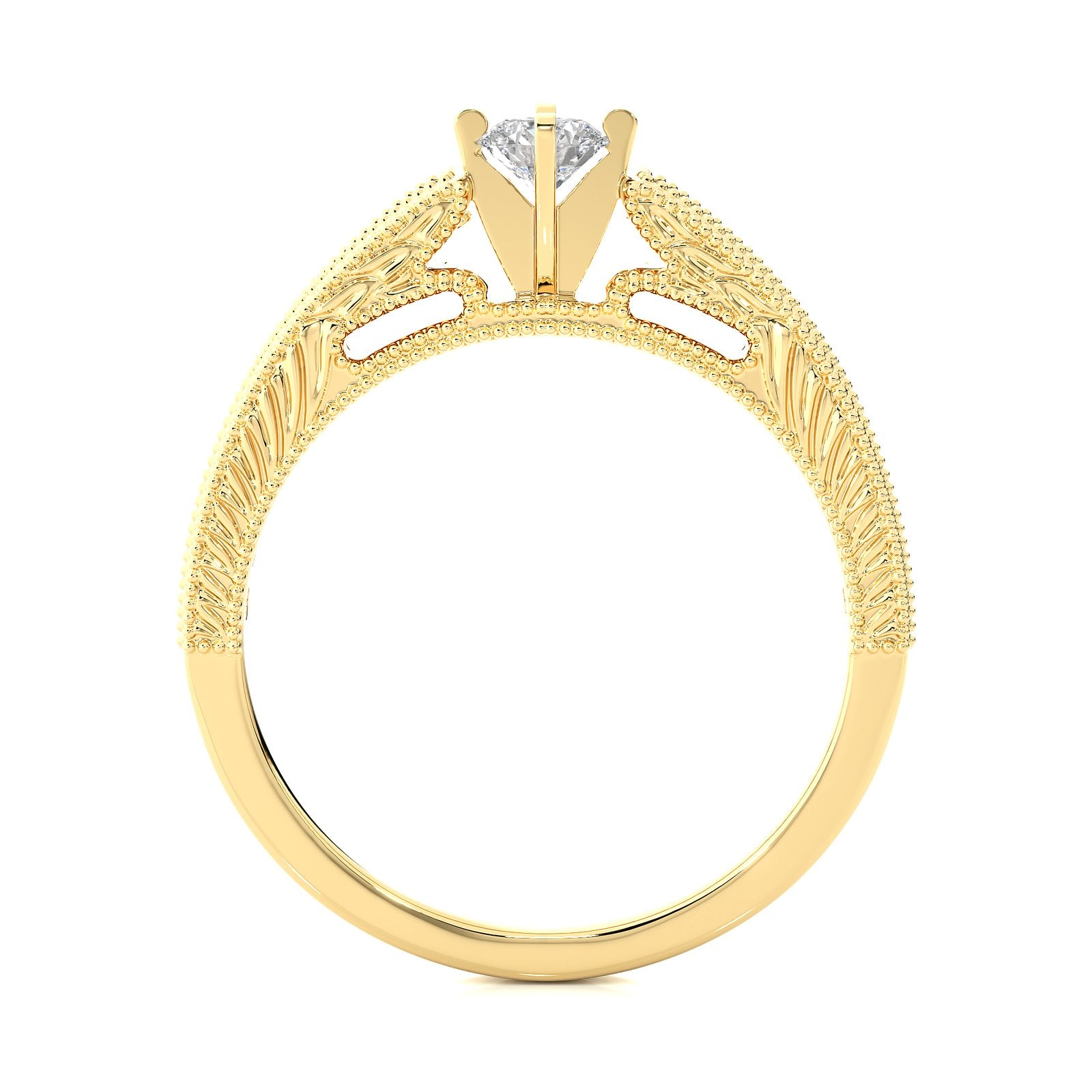 Solitaire Ring RC_RD_142 - YG