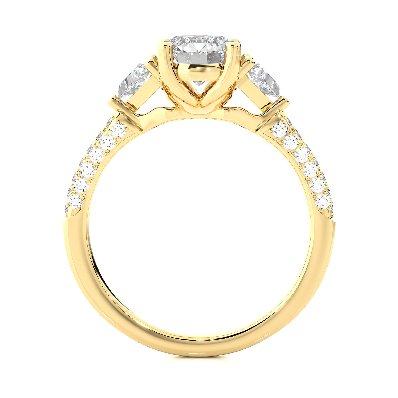 Solitaire Ring R3_RD_101 - YG