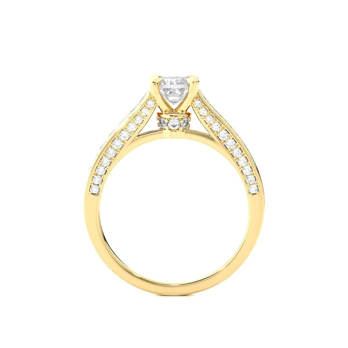 Solitaire Ring RC_PR_271 - YG