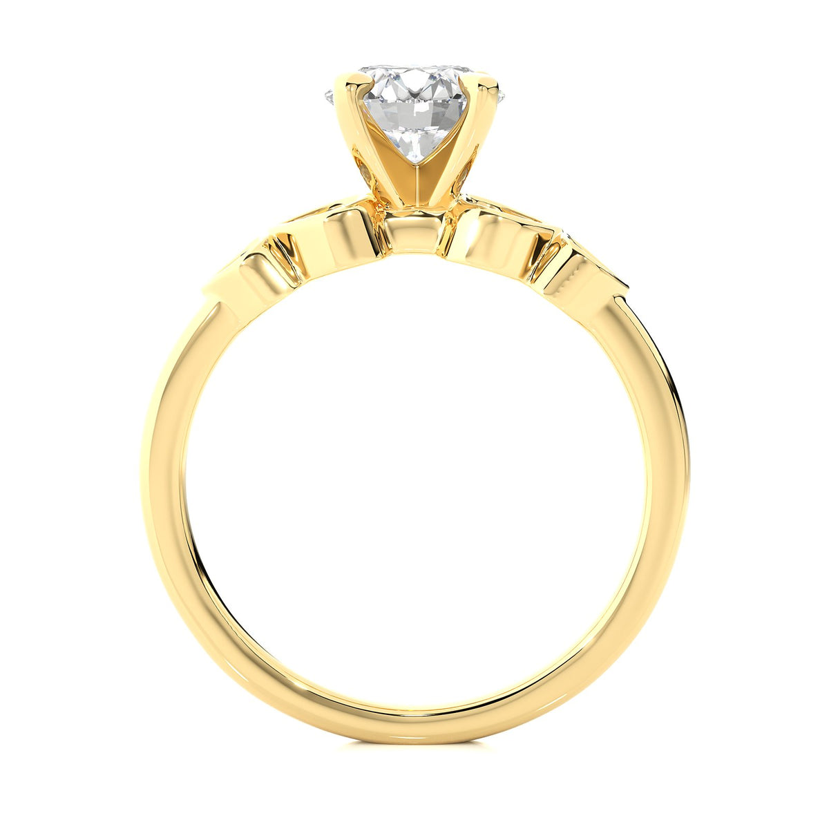 Solitaire Ring RC_RD_154 - YG