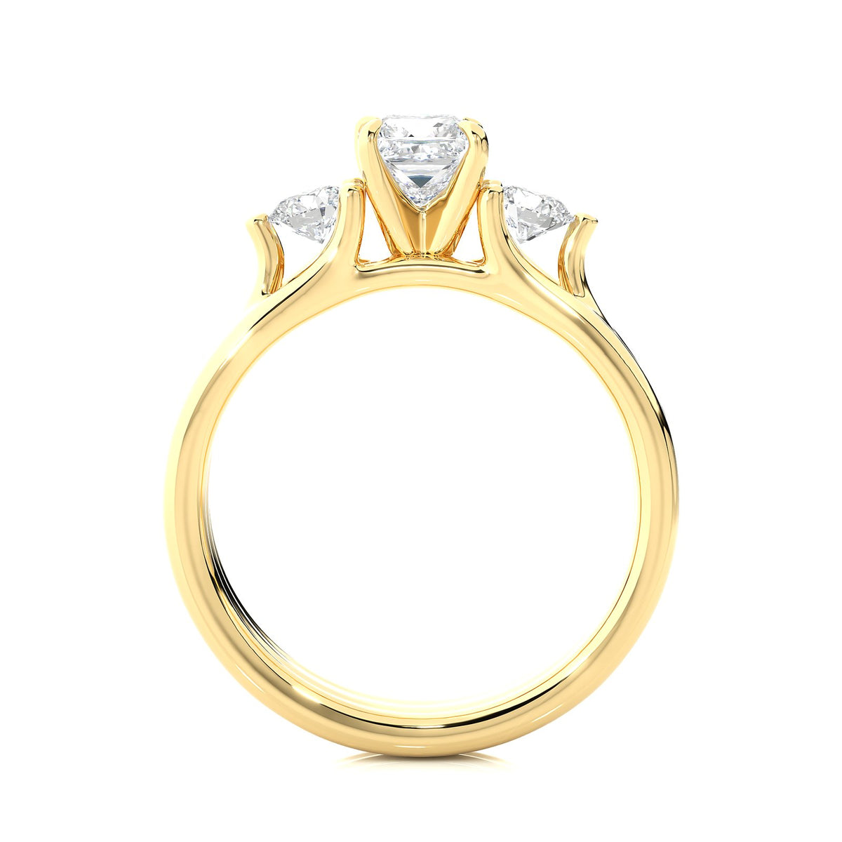 Solitaire Ring R3_PR_142 - YG