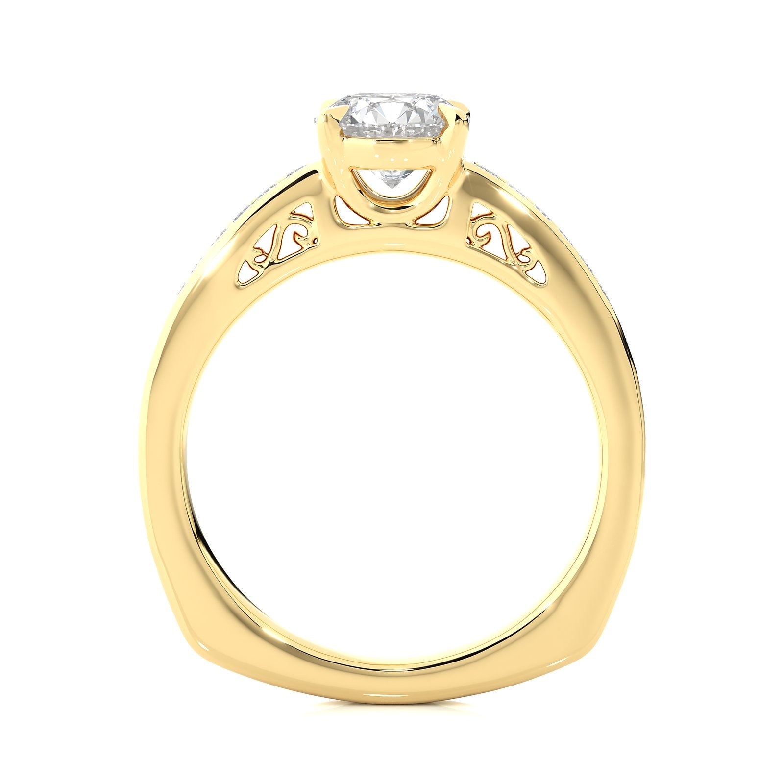 Solitaire Ring RC_CU_171 - YG