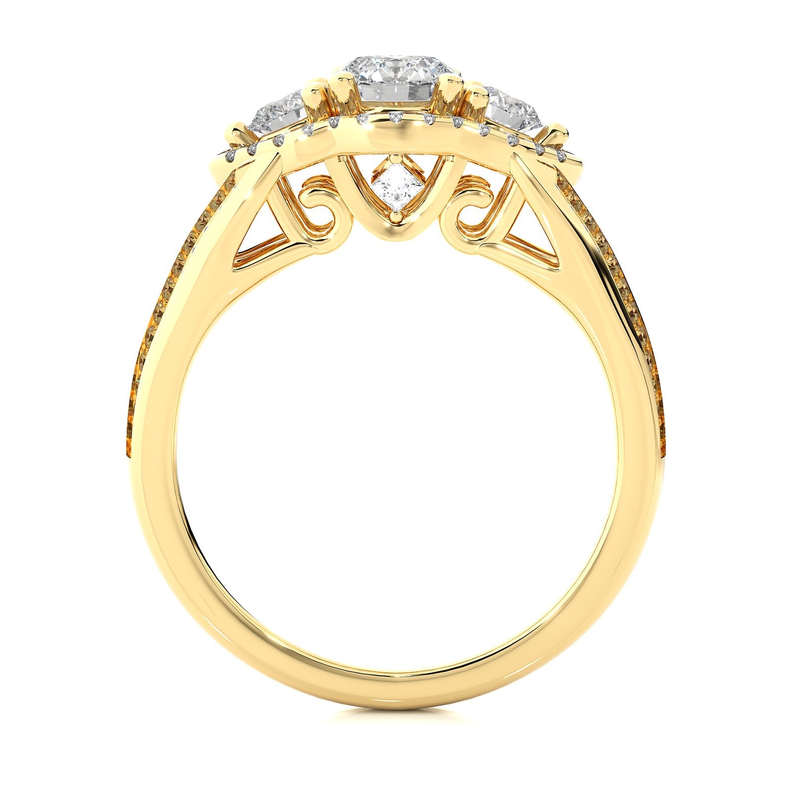 Solitaire Ring R3_RD_173 - YG