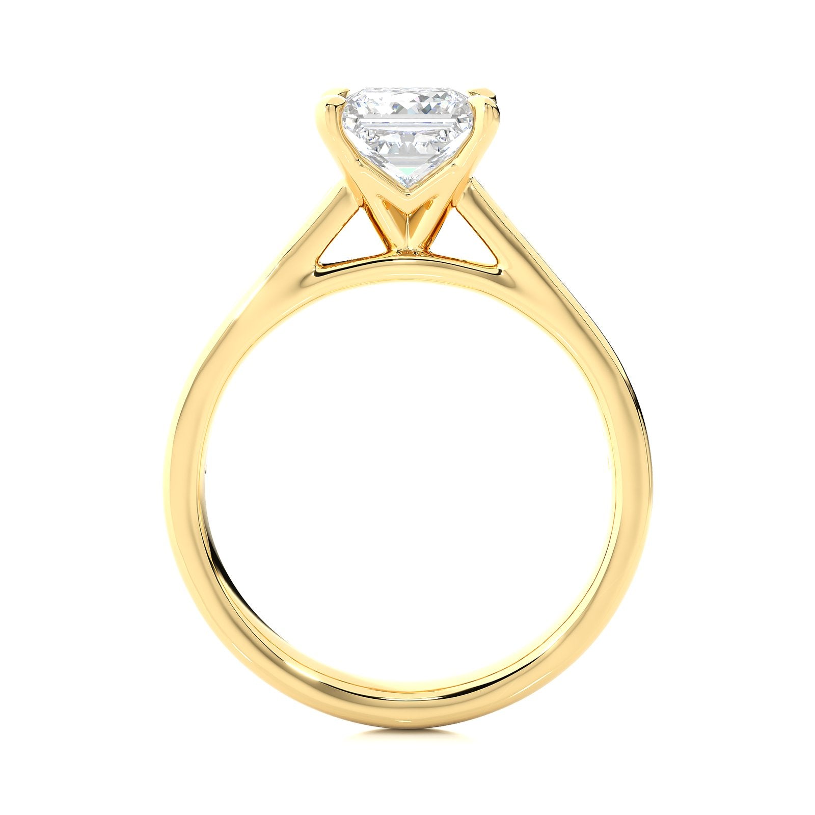 Solitaire Ring RC_PR_256 - YG