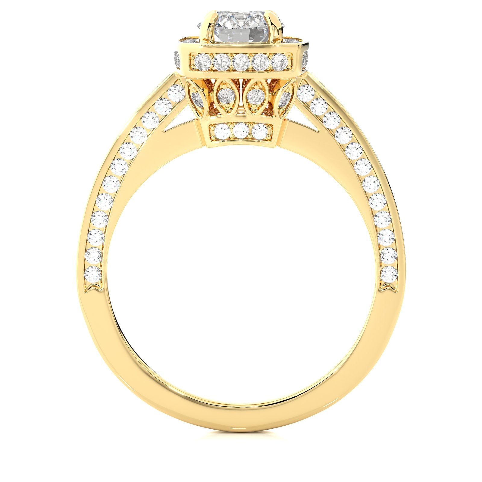 Solitaire Ring RH_RD_177 - YG