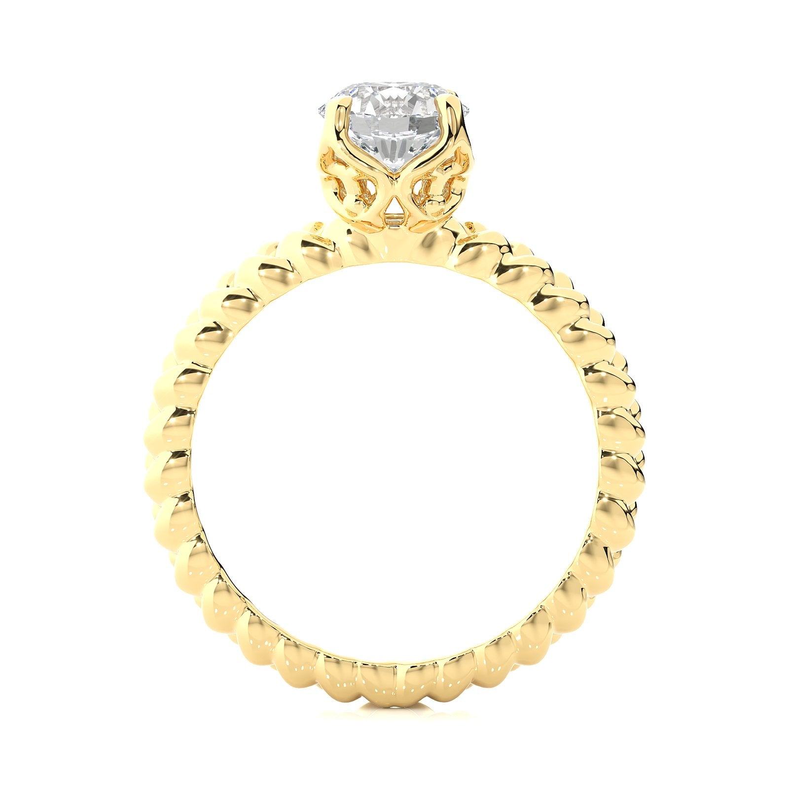 Solitaire Ring RS_RD_121 - YG