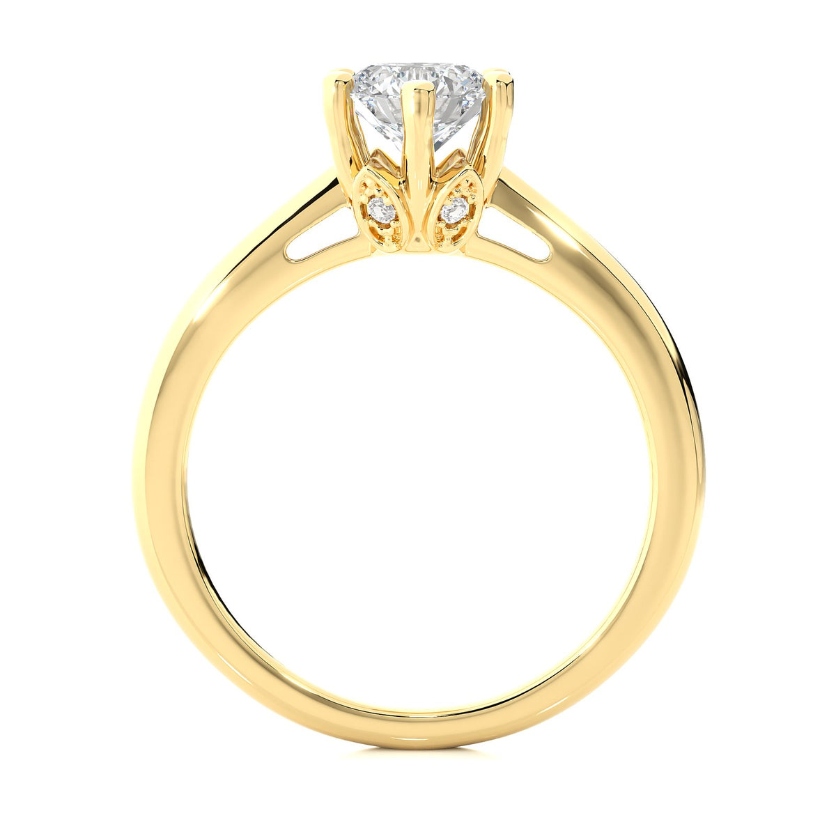 Solitaire Ring RS_RD_114 - YG