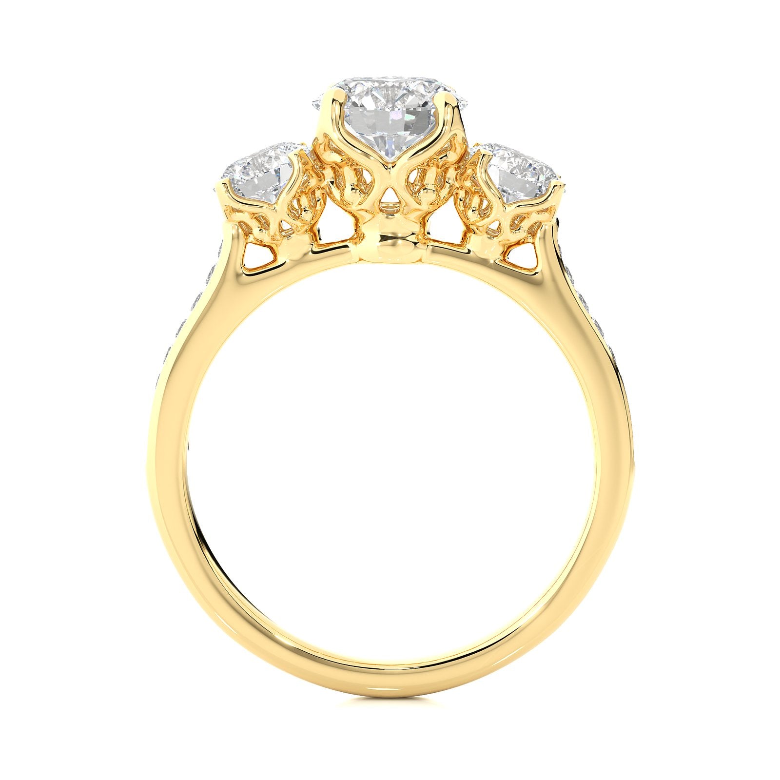 Solitaire Ring R3_RD_115 - YG