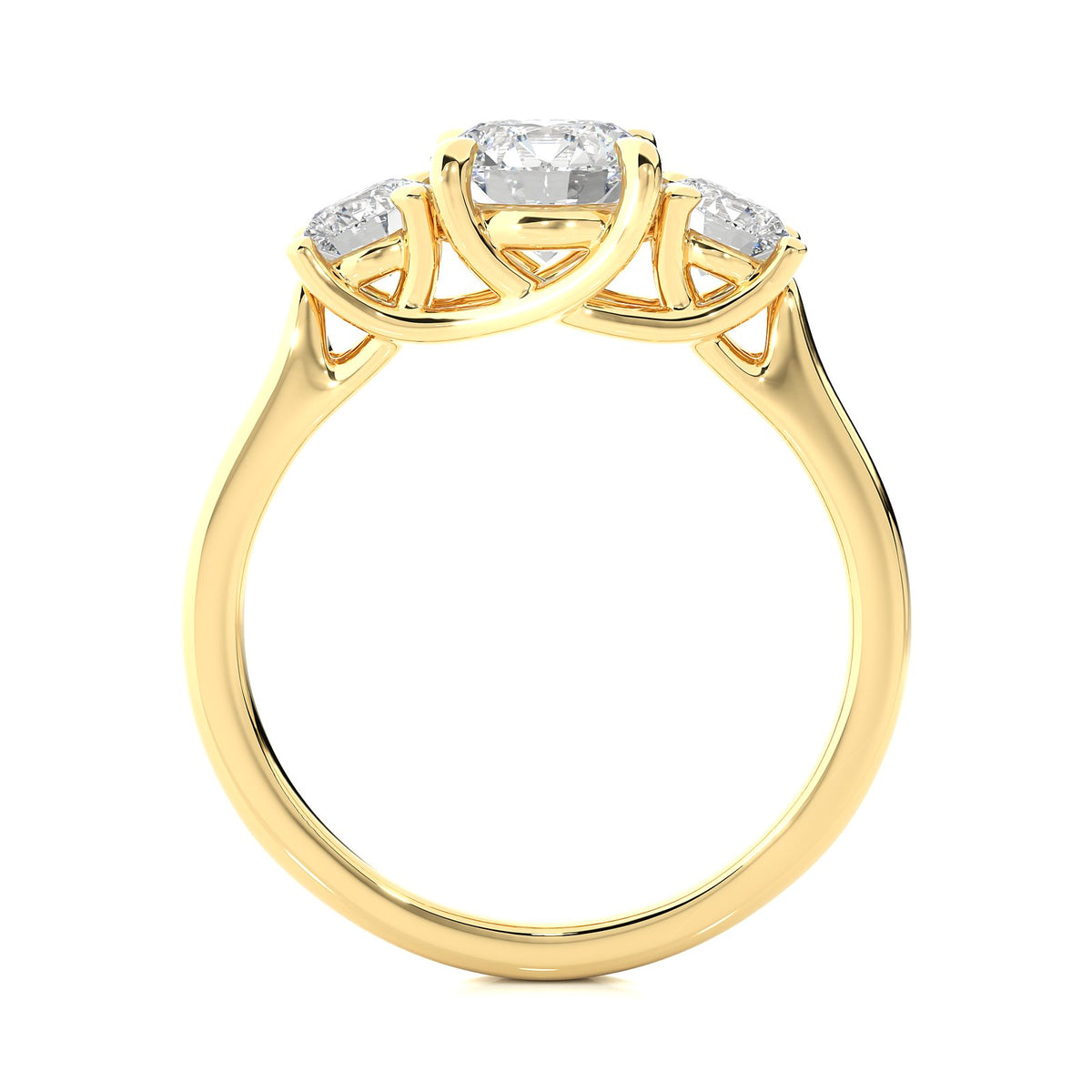 Solitaire Ring R3_RD_105 - YG