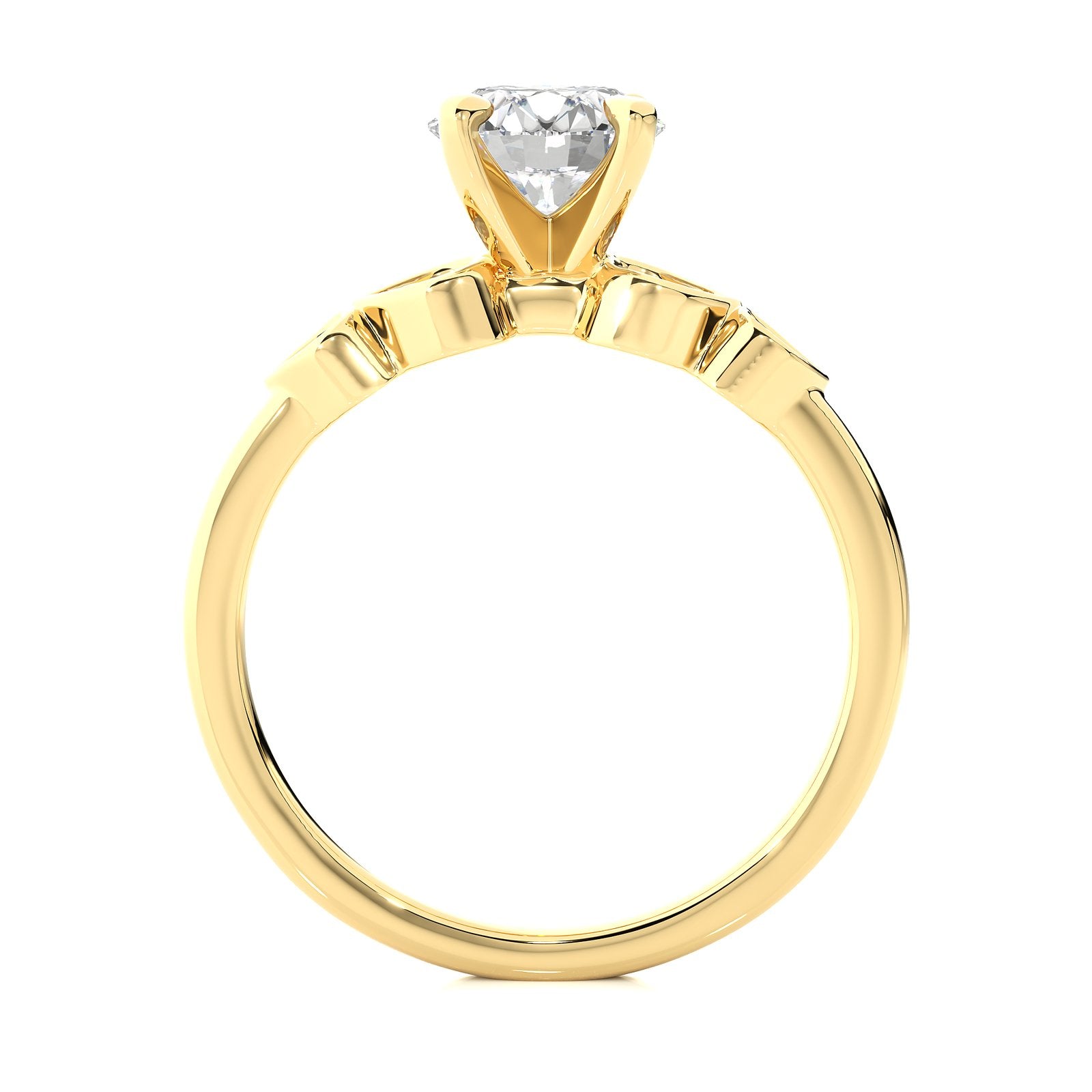 Solitaire Ring RC_RD_154 - YG