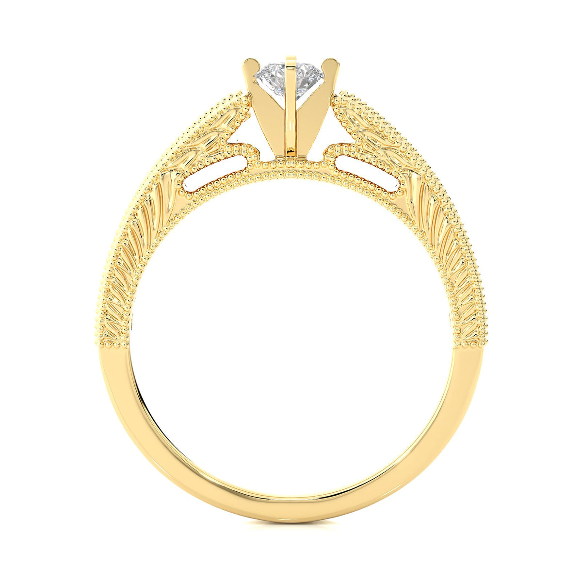 Solitaire Ring RC_RD_142 - YG