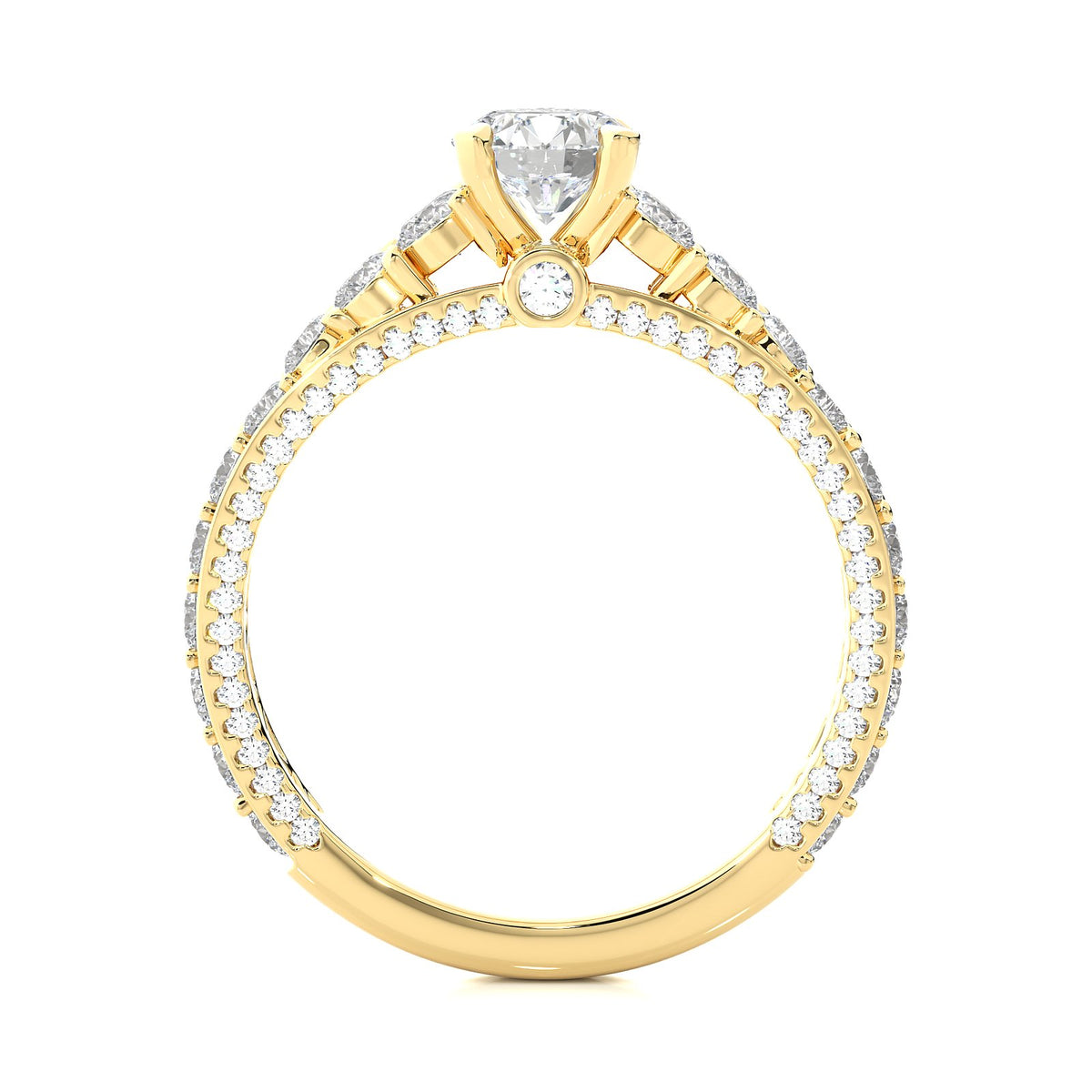 Solitaire Ring RV_RD_129 - YG