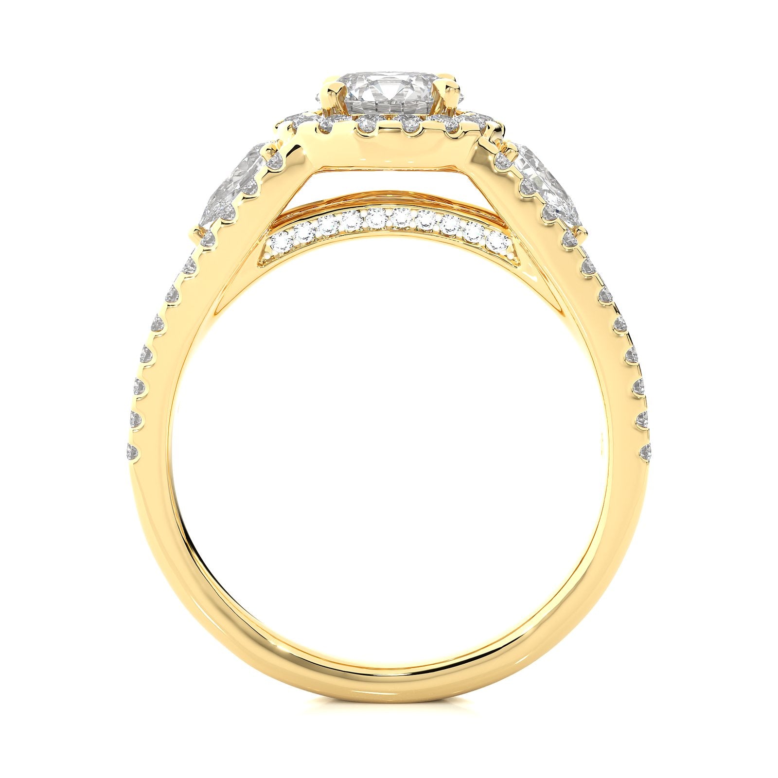 Solitaire Ring R3_RD_152 - YG