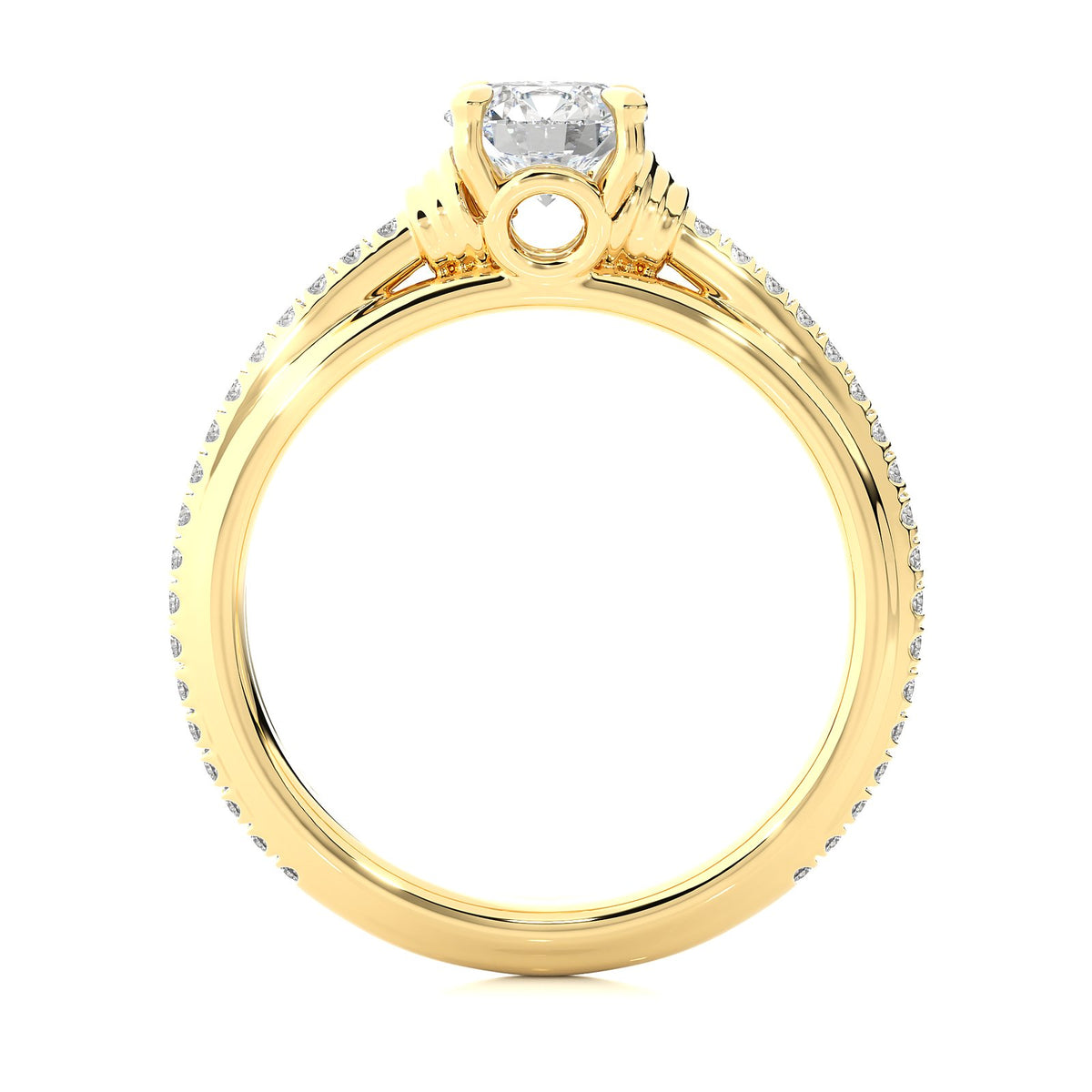 Solitaire Ring RC_RD_243 - YG