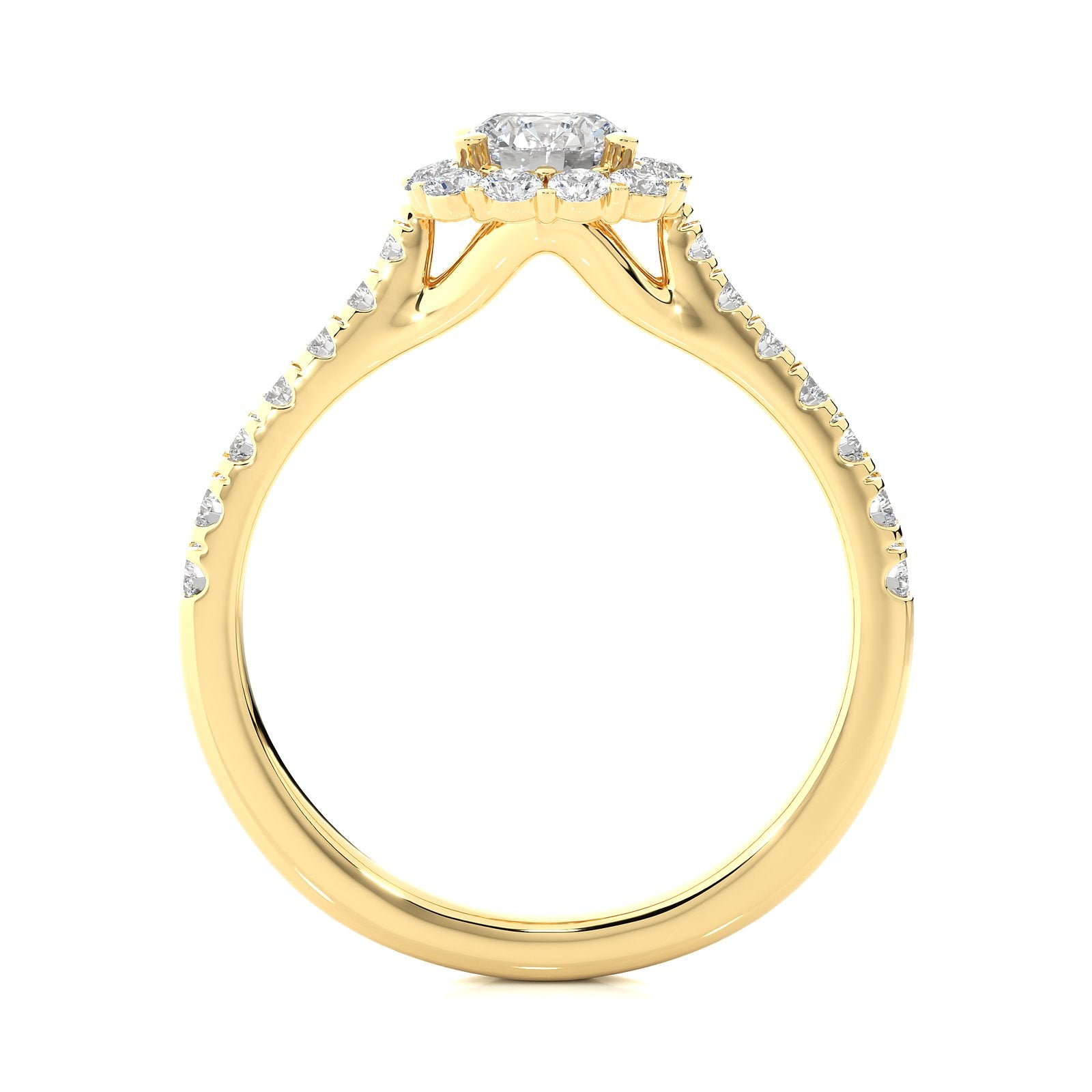 Solitaire Ring RH_RD_143 - YG