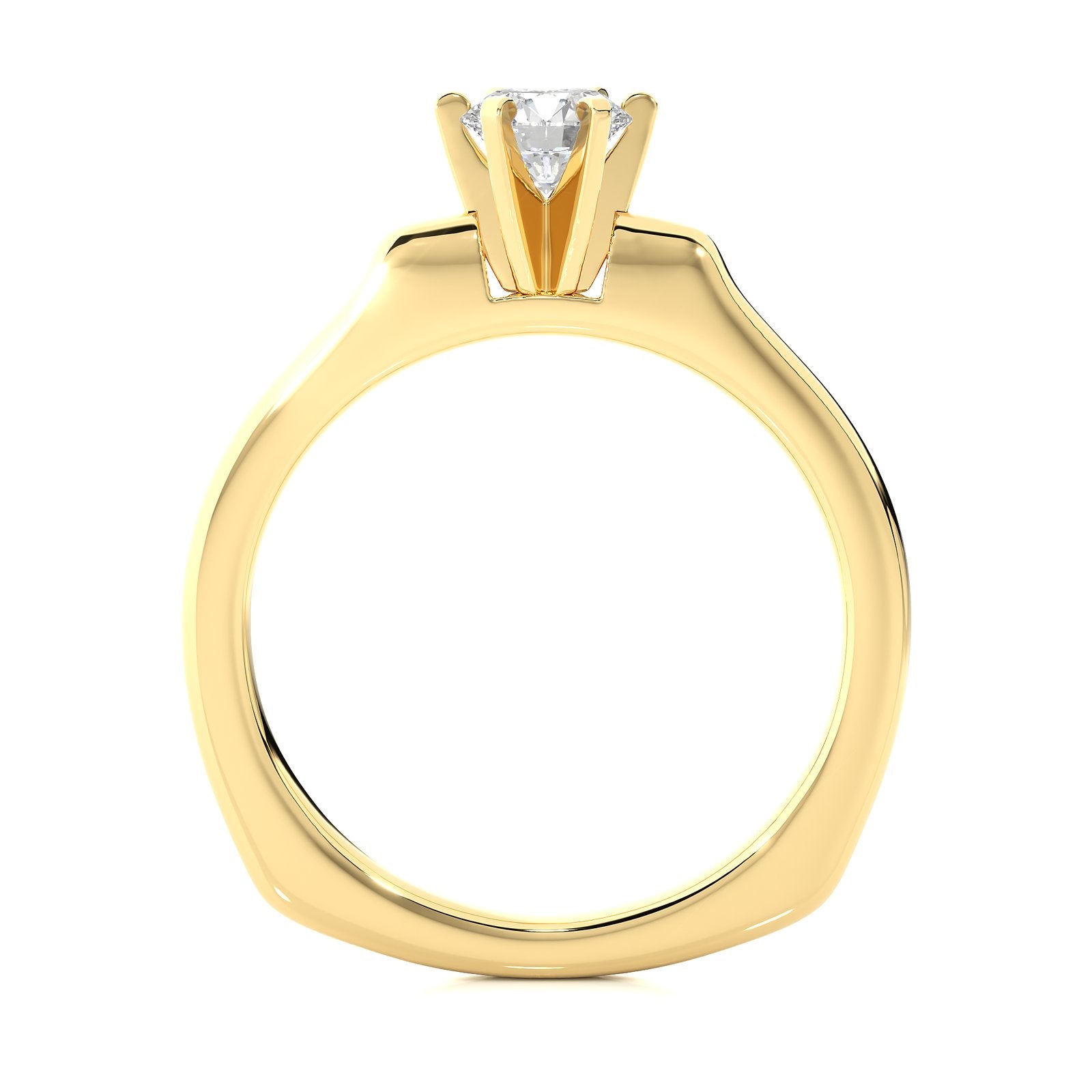 Solitaire Ring RS_RD_140 - YG