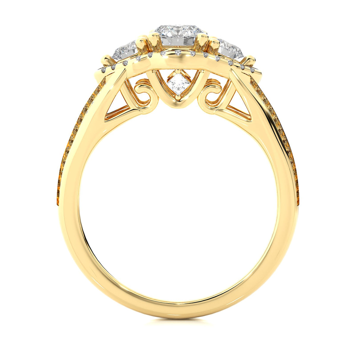 Solitaire Ring R3_RD_173 - YG