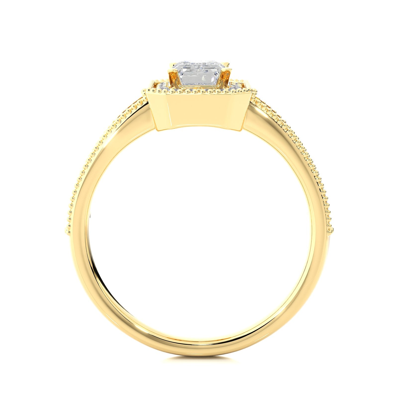 Solitaire Ring RH_EM_159 - YG
