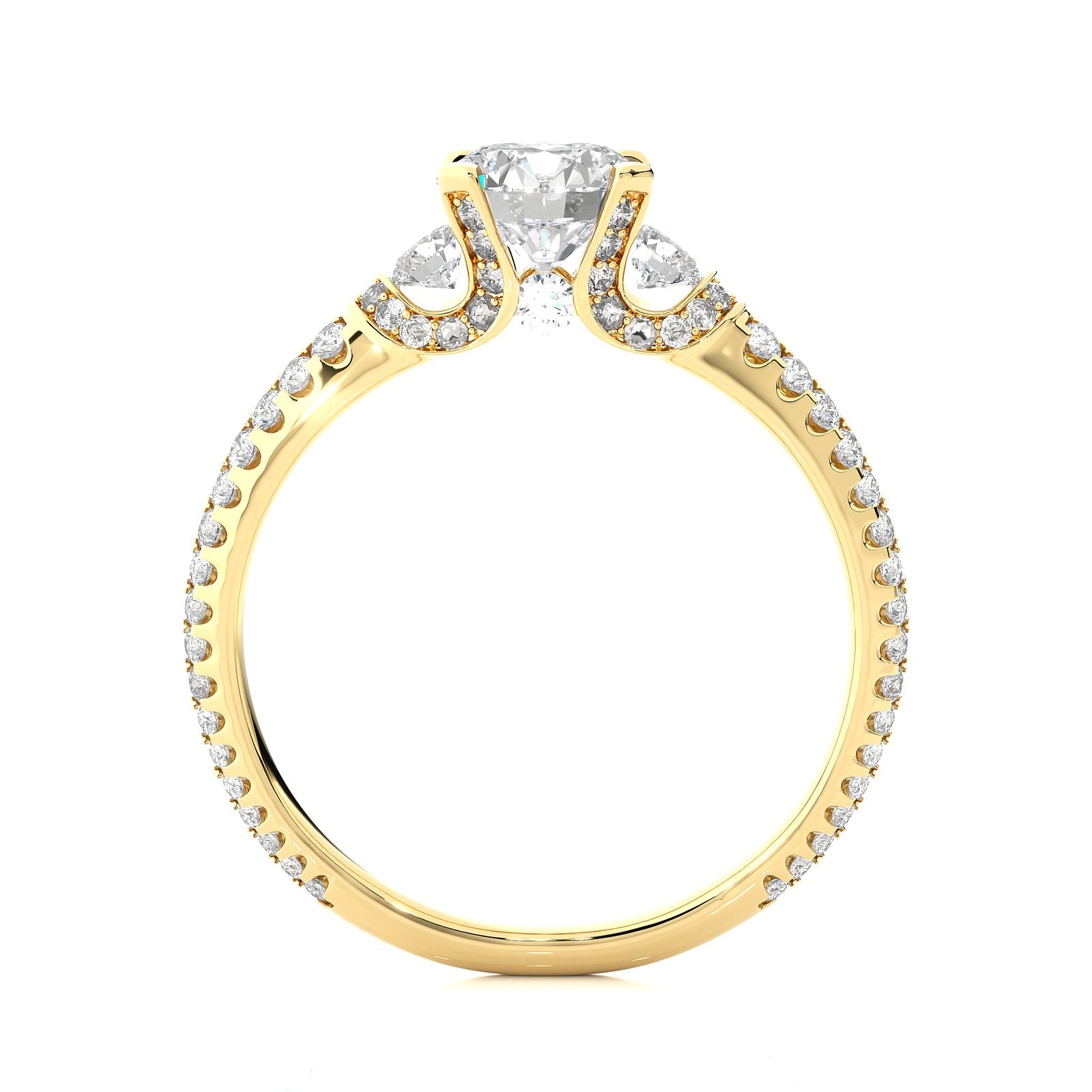 Solitaire Ring R3_RD_148 - YG