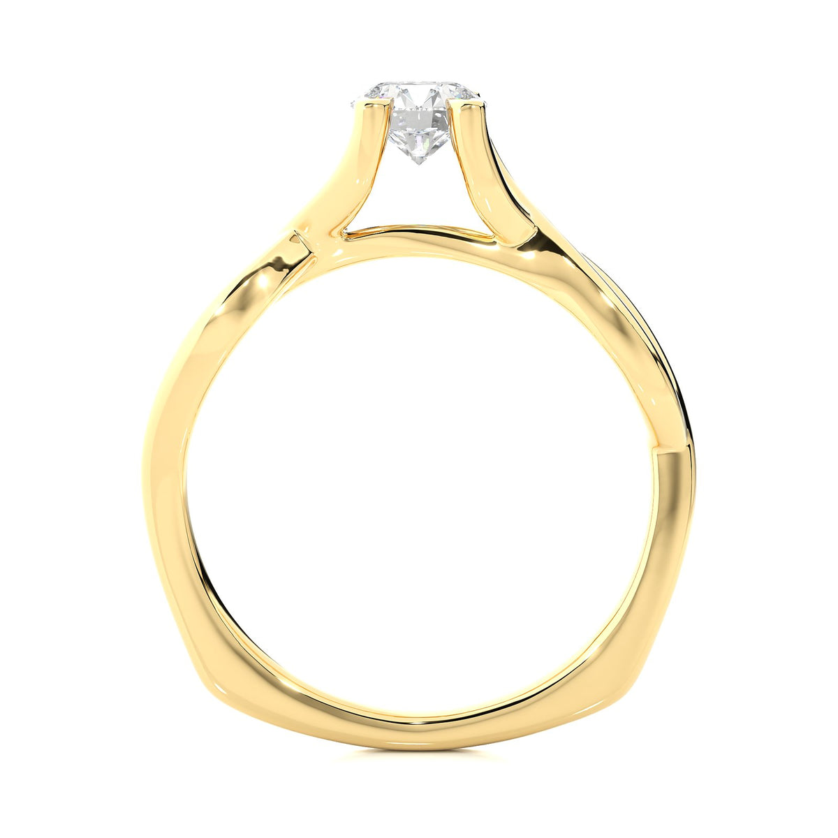 Solitaire Ring RS_RD_160 - YG