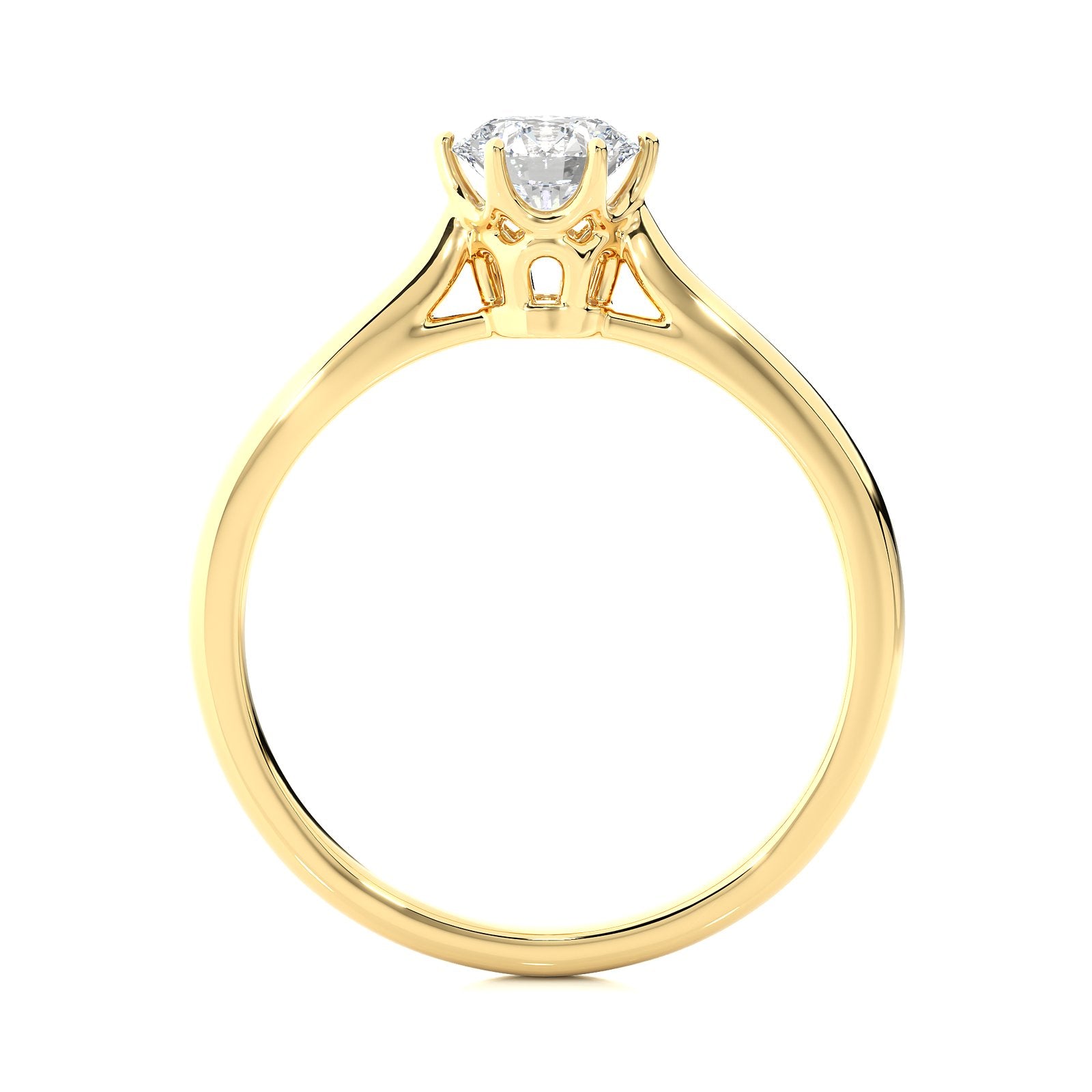 Solitaire Ring RS_RD_168 - YG