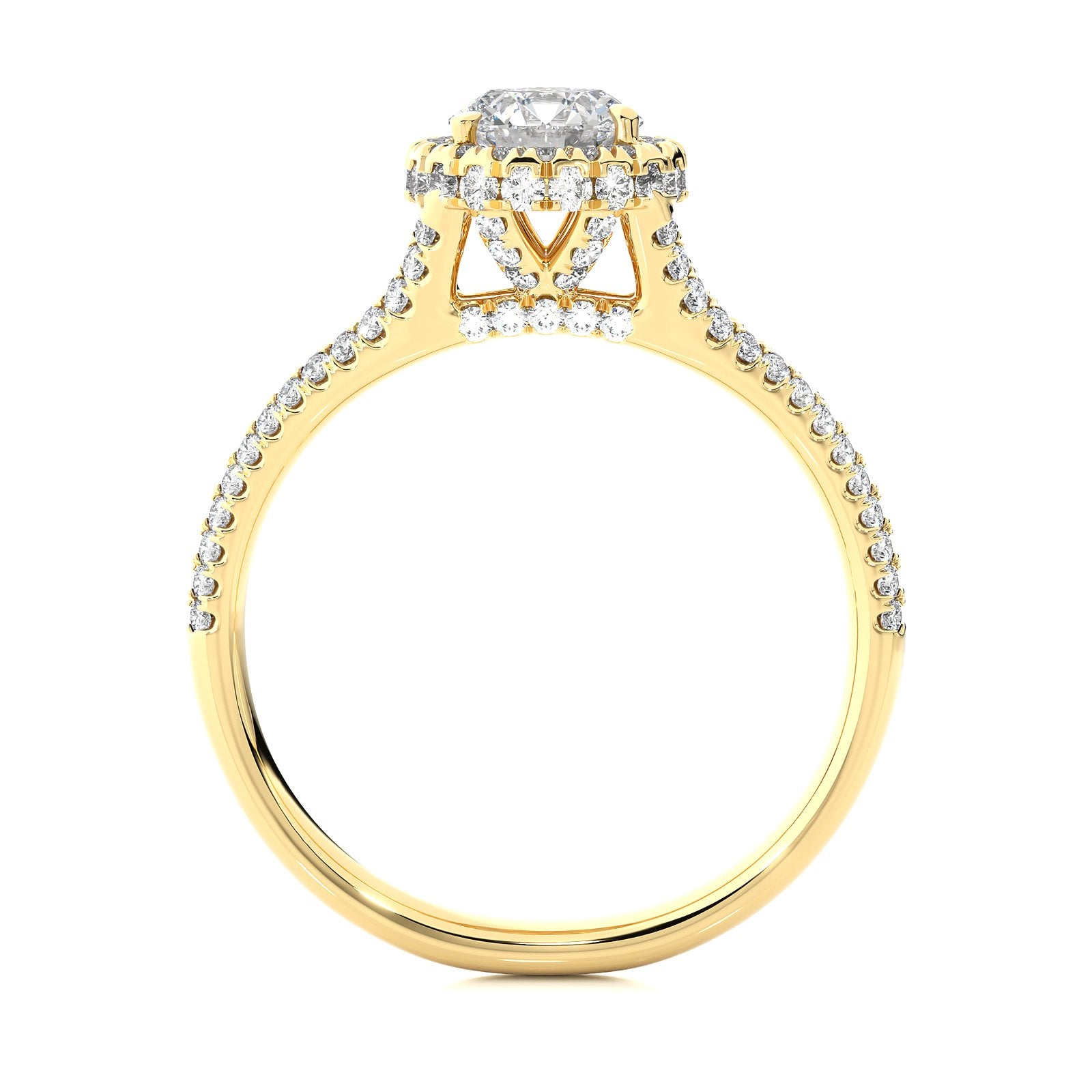 Solitaire Ring RH_RD_242 - YG