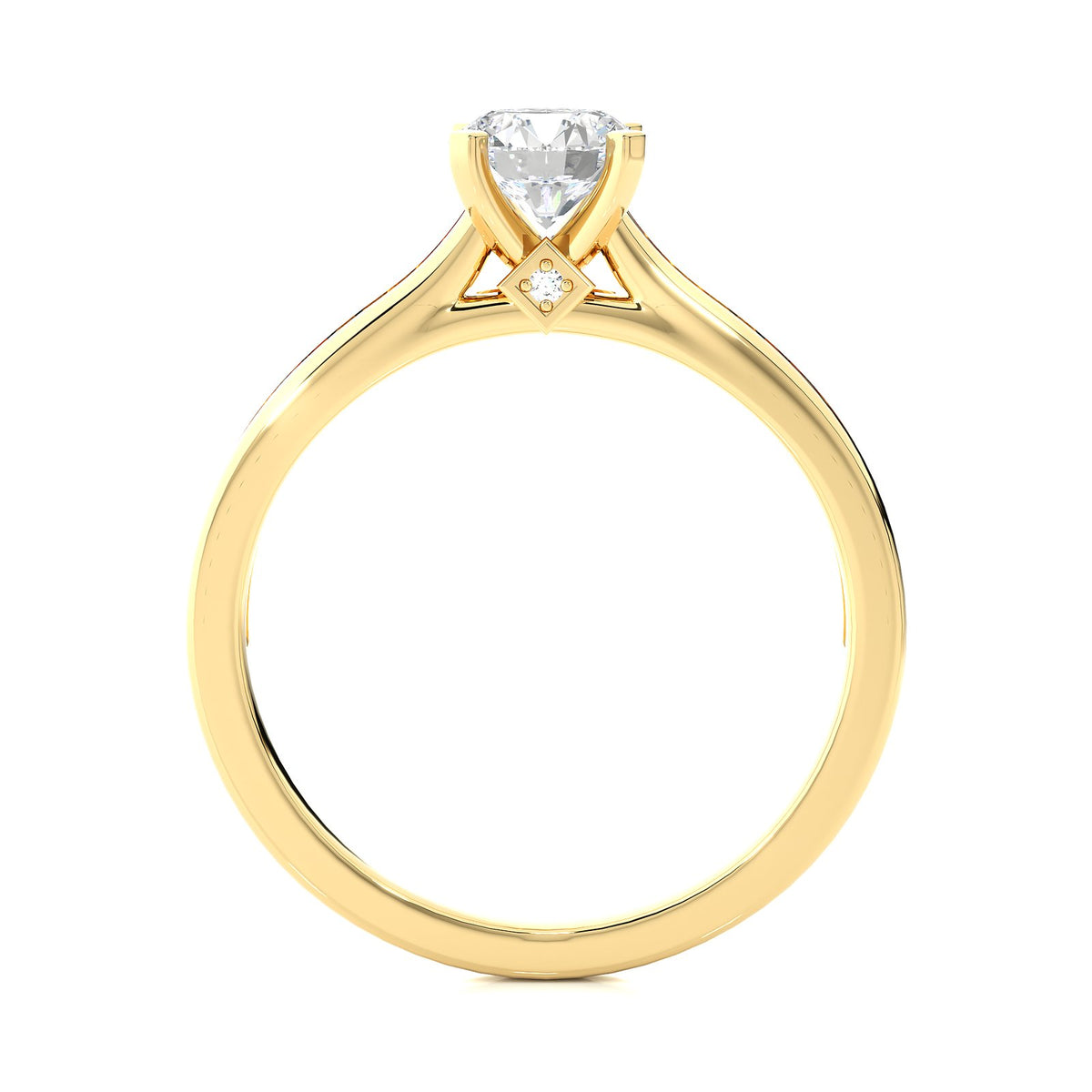 Solitaire Ring RC_AS_229 - YG