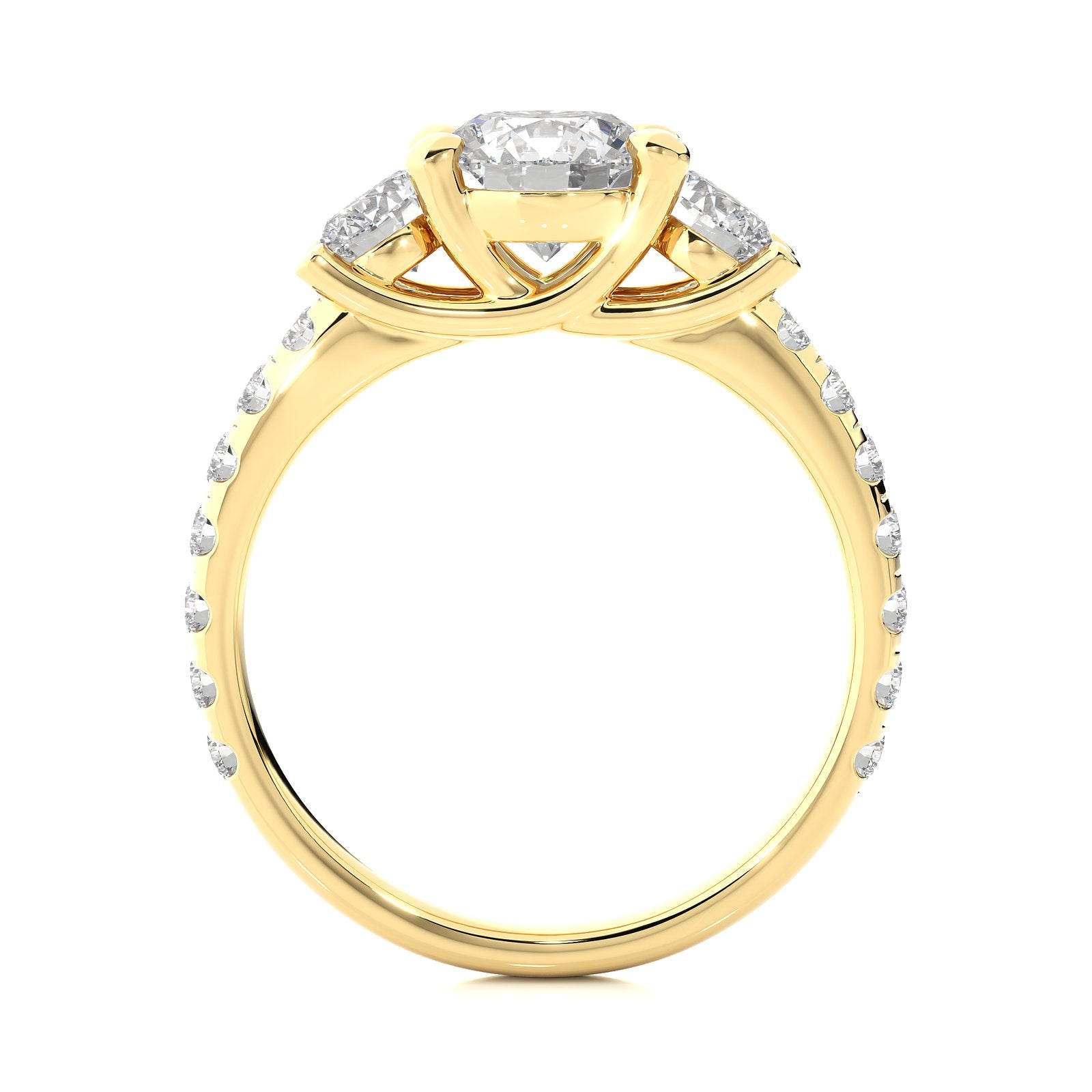 Solitaire Ring R3_RD_120 - YG
