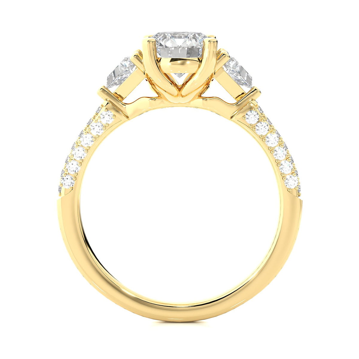 Solitaire Ring R3_RD_101 - YG