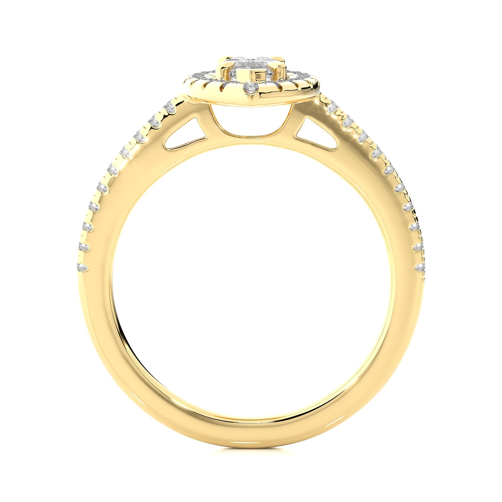 Solitaire Ring RH_MQ_122 - YG
