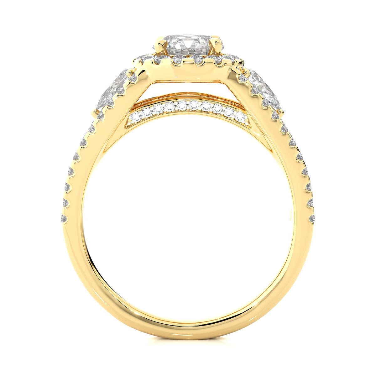 Solitaire Ring R3_RD_152 - YG
