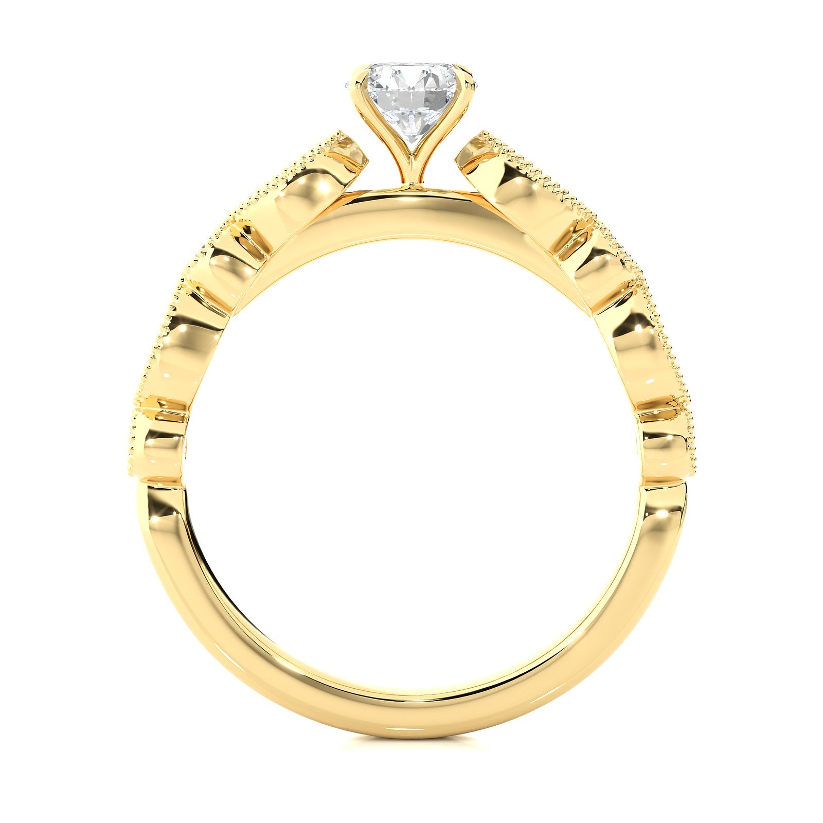 Solitaire Ring RV_RD_100 - YG