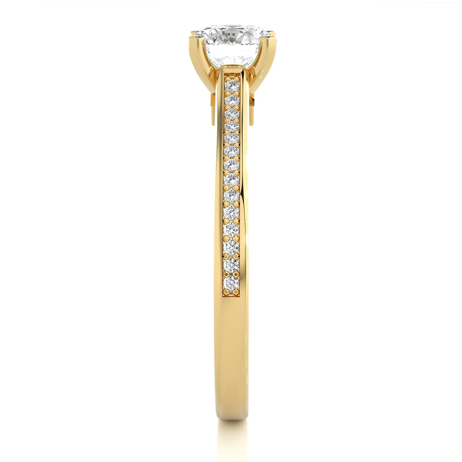 Solitaire Ring RC_AS_229 - YG