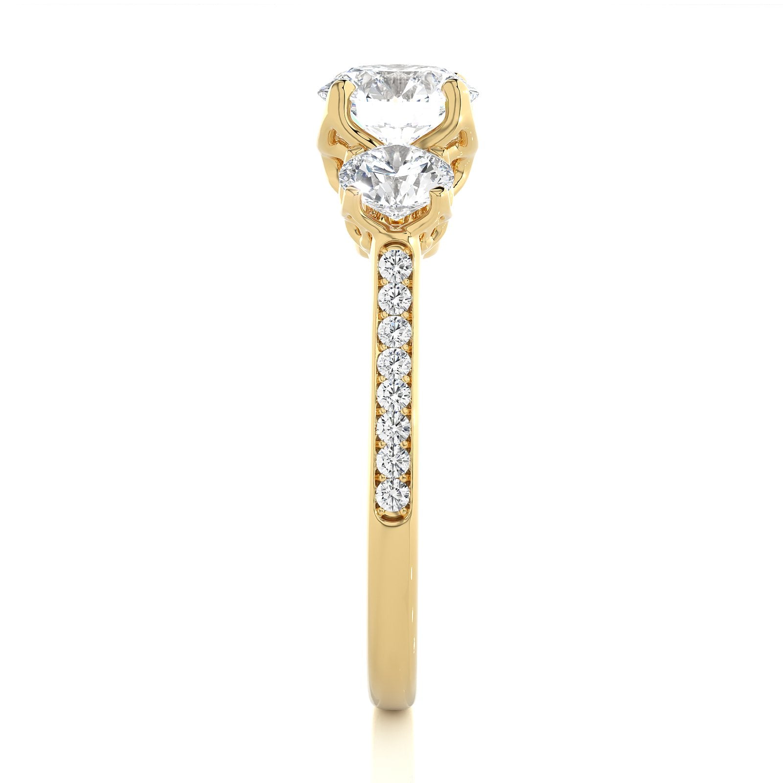 Solitaire Ring R3_RD_115 - YG