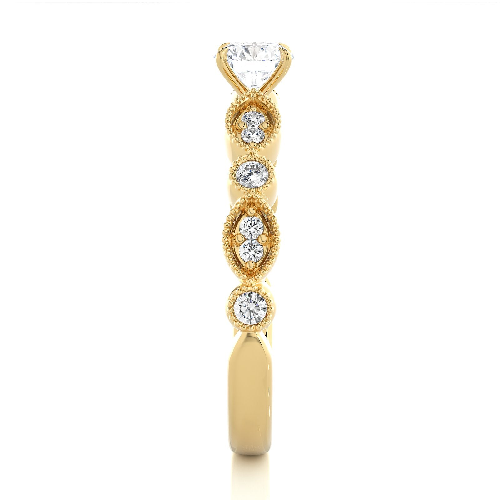 Solitaire Ring RV_RD_100 - YG
