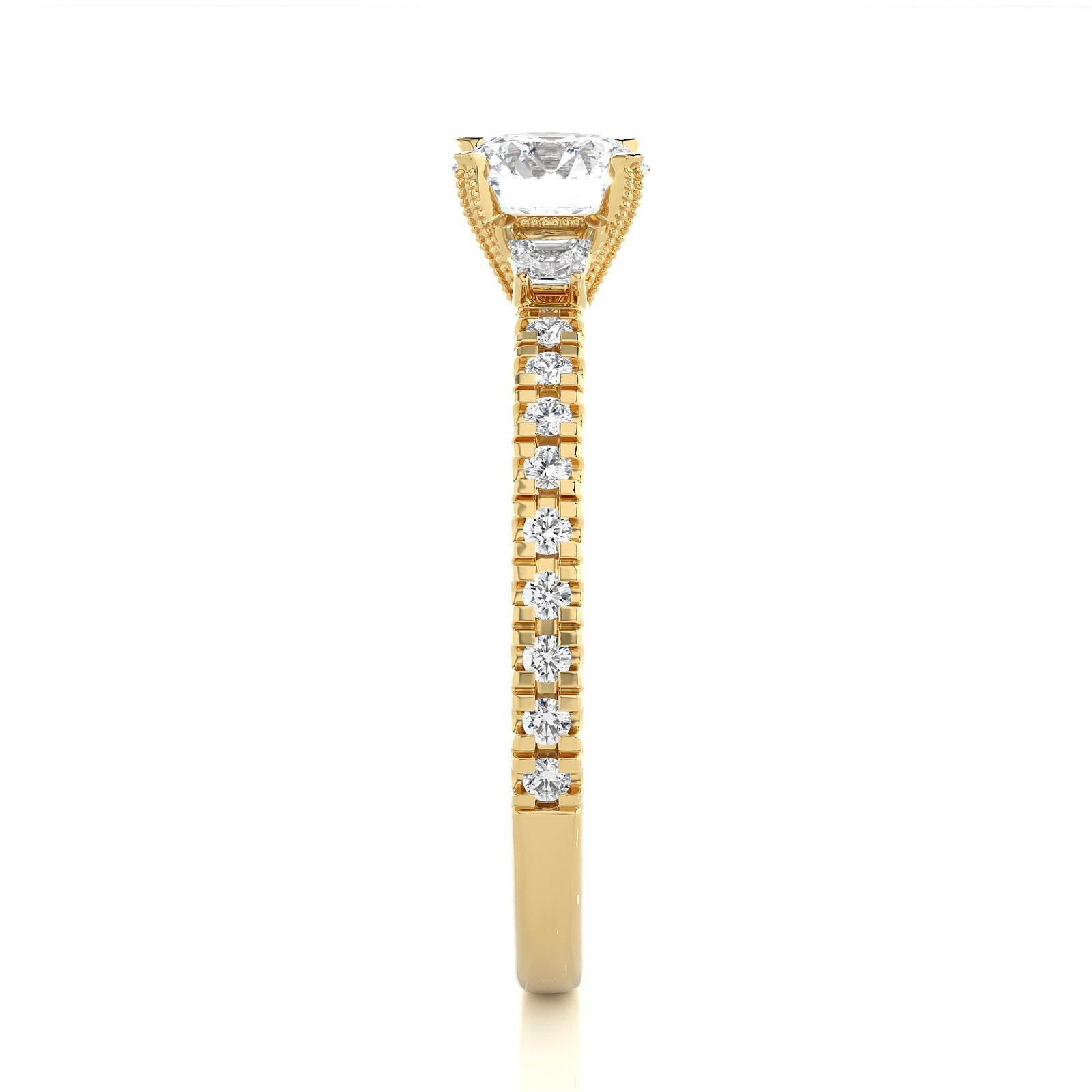 Solitaire Ring R3_RD_153 - YG