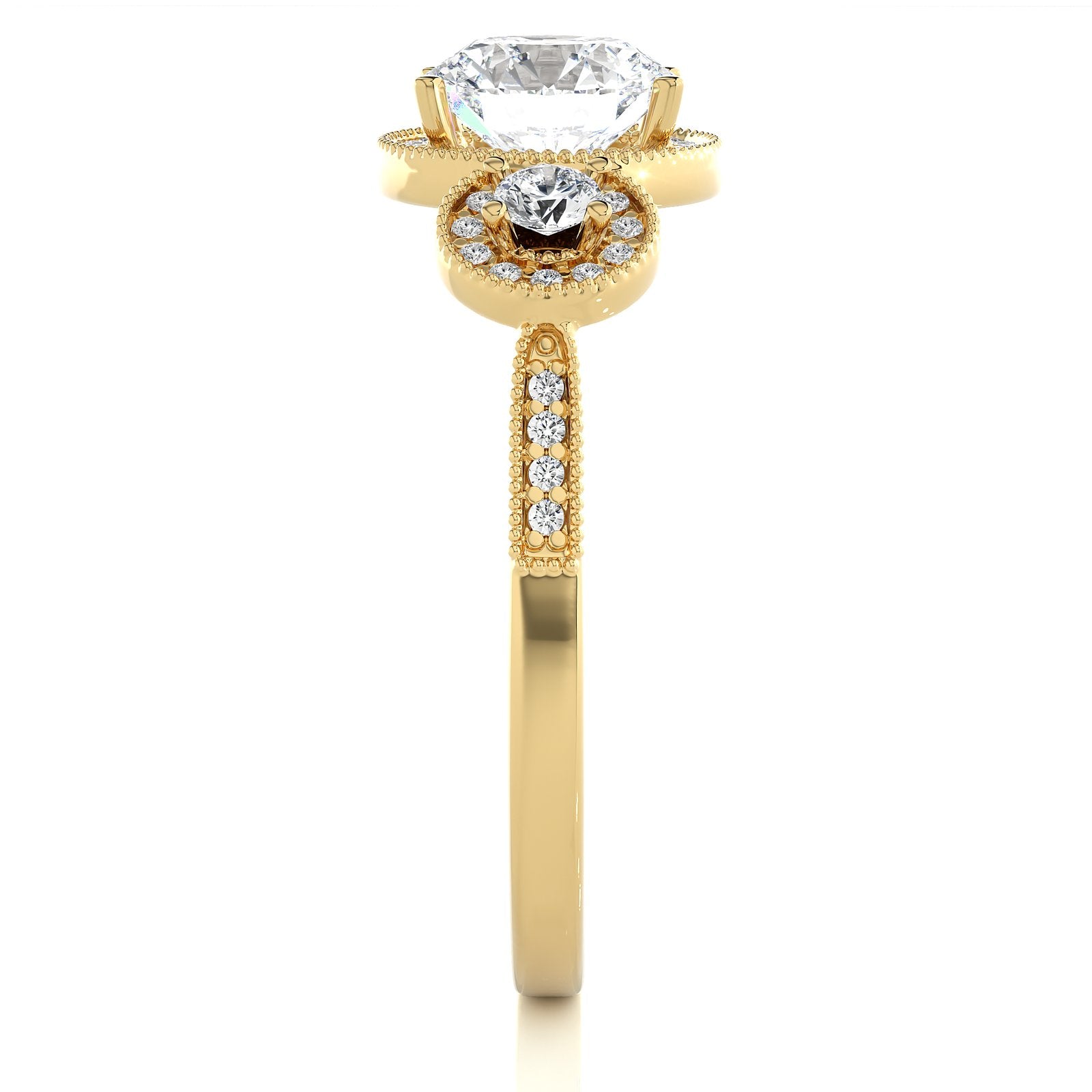 Solitaire Ring R3_RD_108 - YG