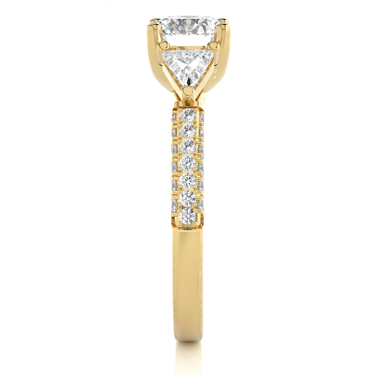 Solitaire Ring R3_RD_101 - YG