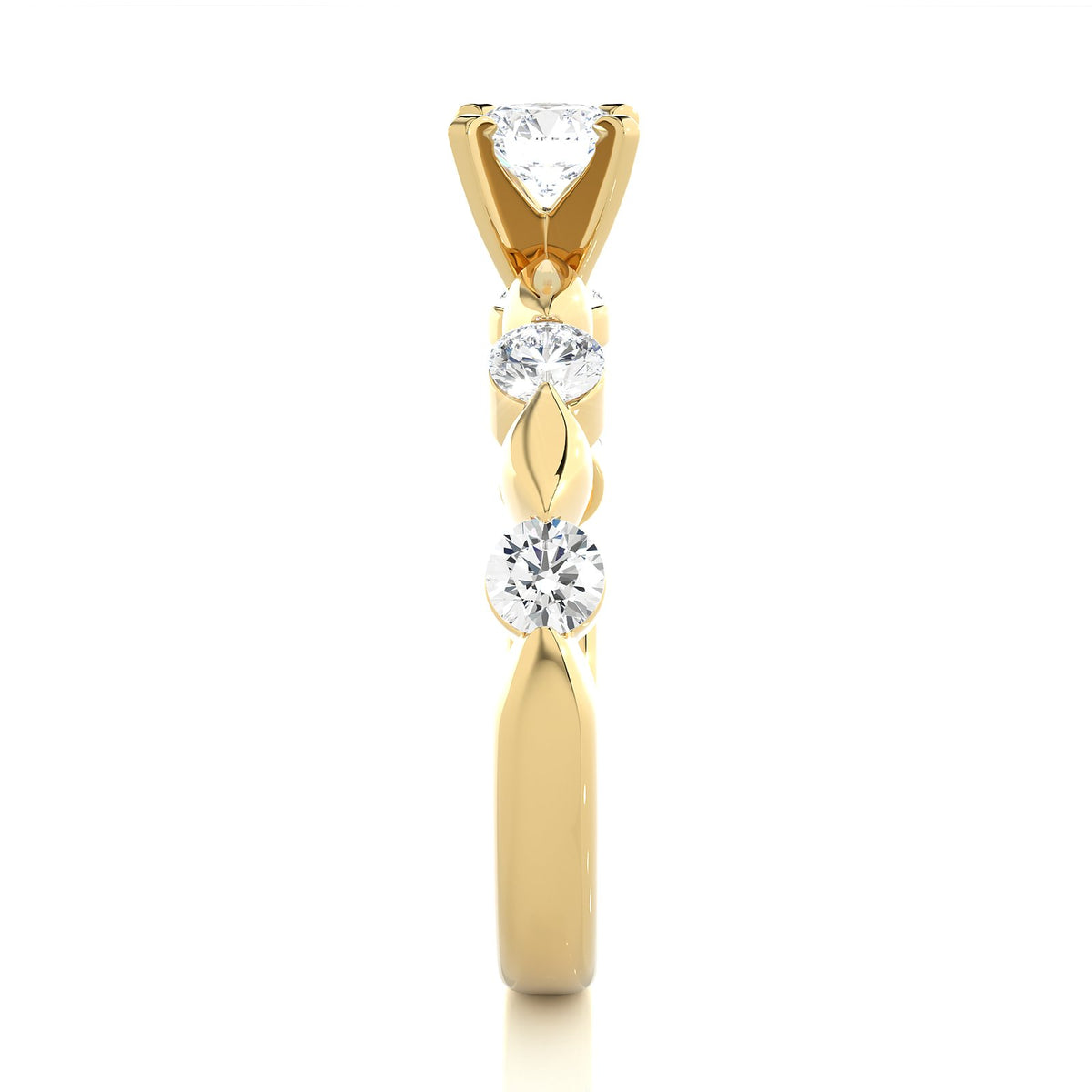 Solitaire Ring RC_RD_263 - YG