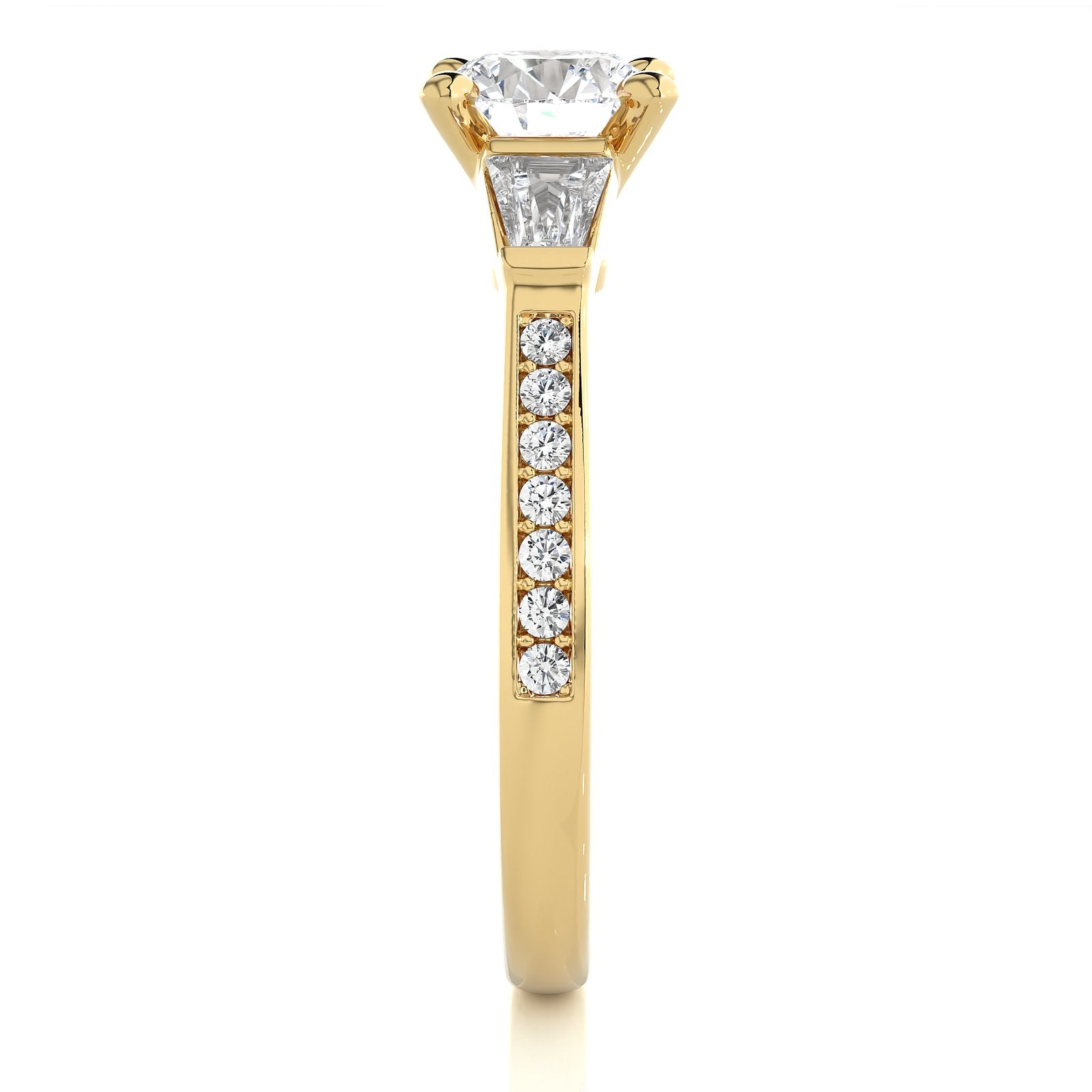Solitaire Ring R3_RD_125 - YG