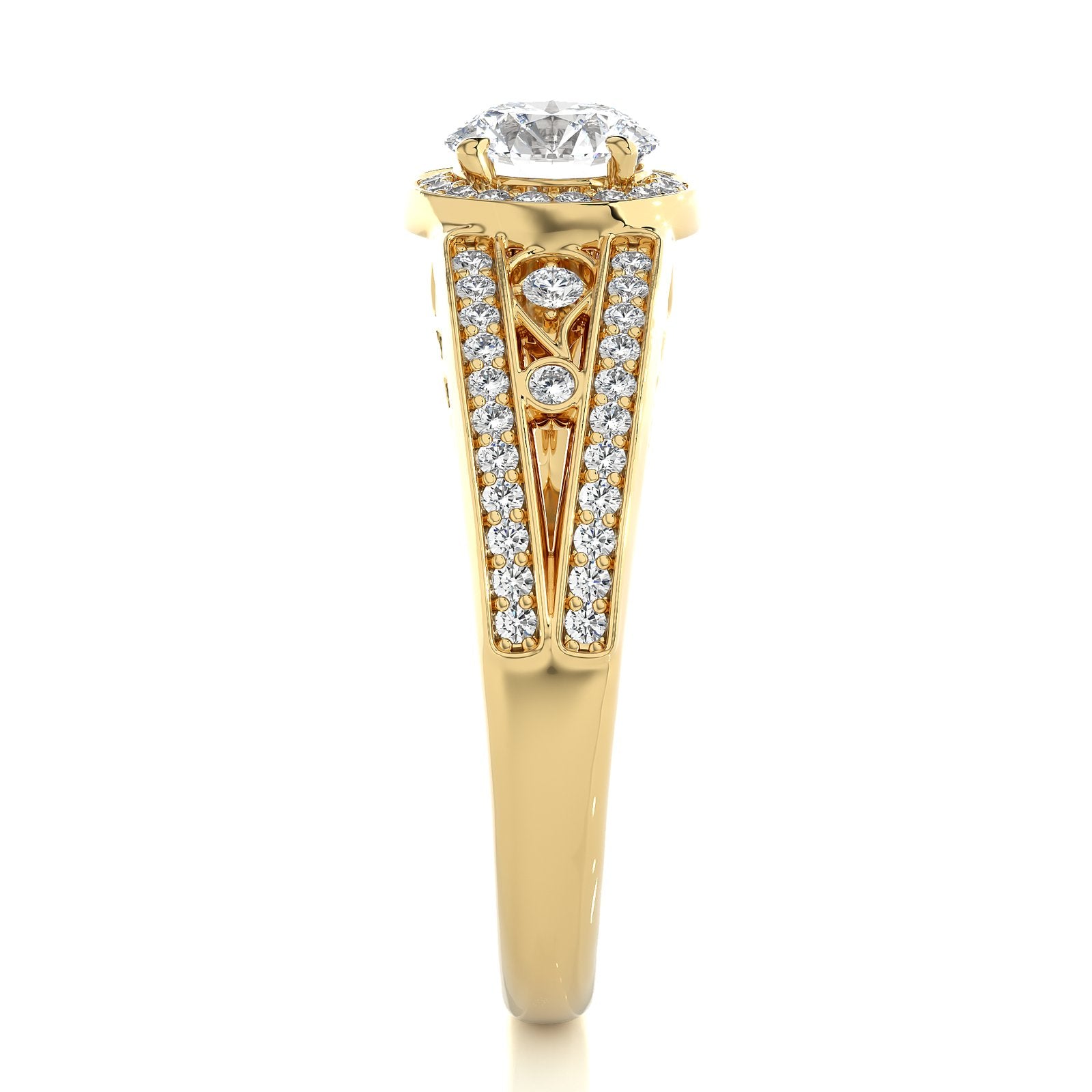 Solitaire Ring RH_RD_208 - YG
