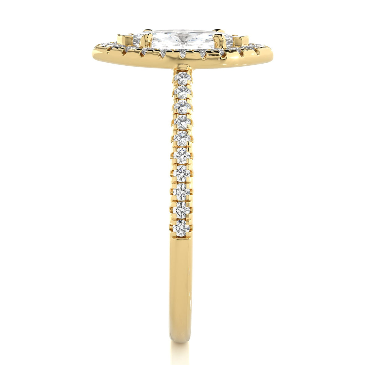 Solitaire Ring RH_MQ_122 - YG