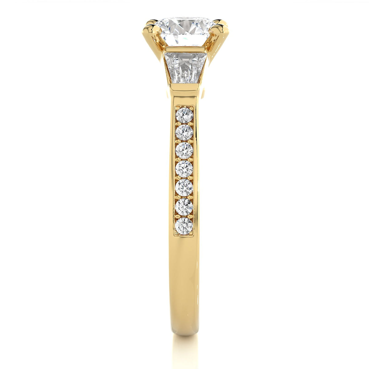 Solitaire Ring R3_RD_125 - YG