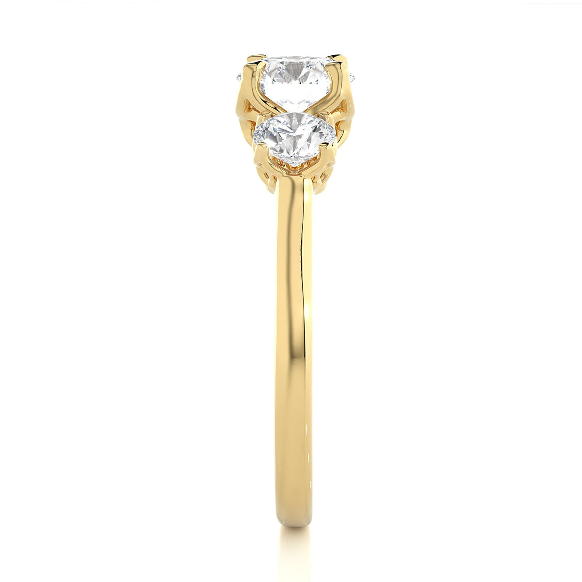 Solitaire Ring R3_RD_112 - YG