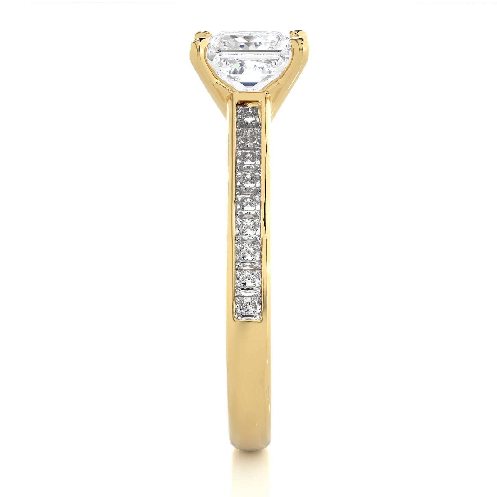 Solitaire Ring RC_PR_256 - YG
