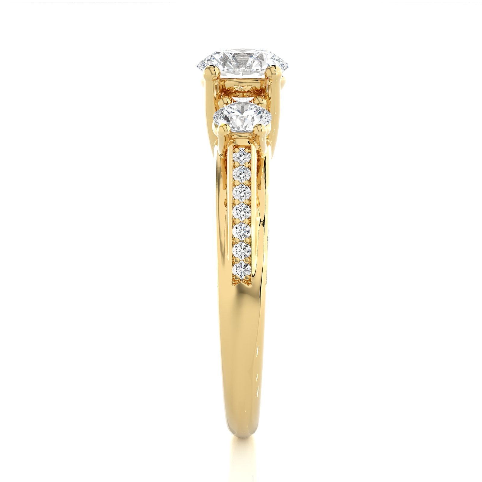 Solitaire Ring R3_RD_139 - YG