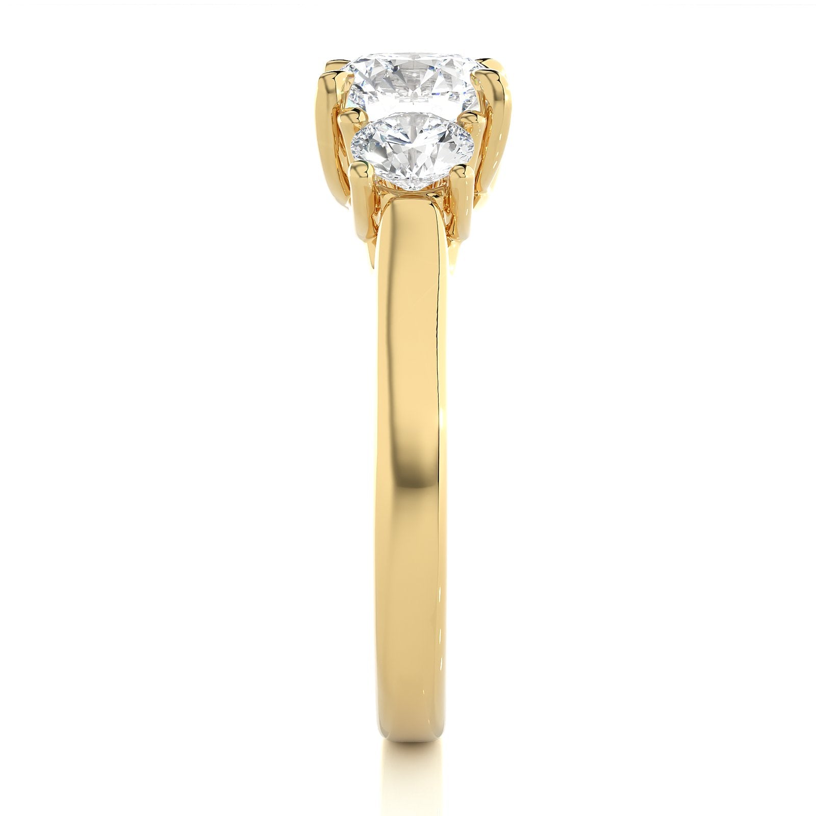 Solitaire Ring R3_RD_105 - YG