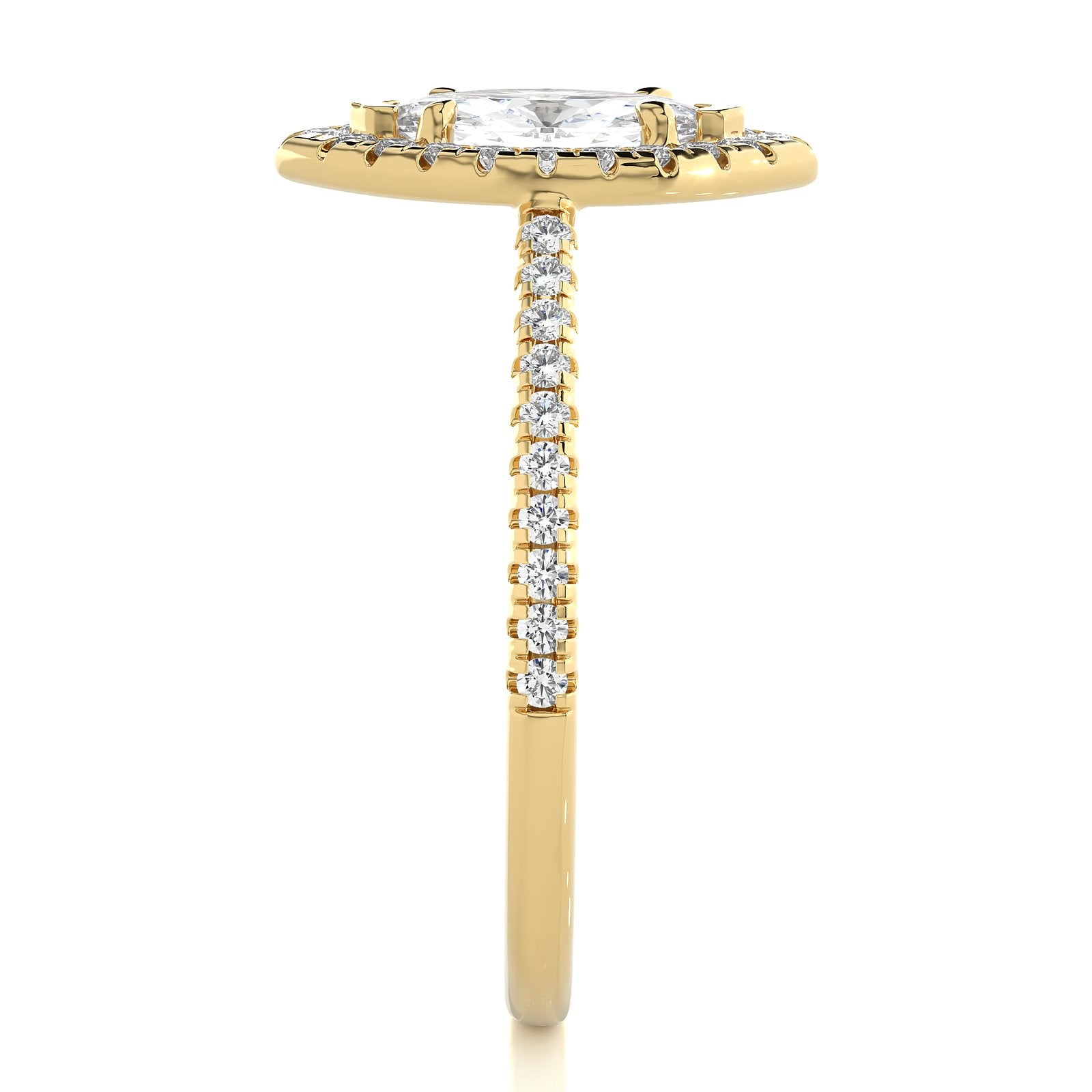 Solitaire Ring RH_MQ_122 - YG